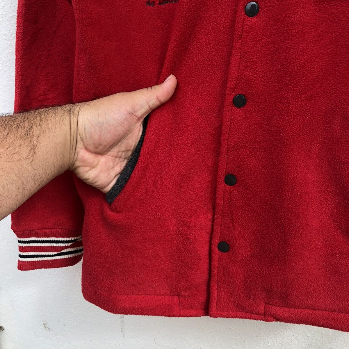 Japanese Brand VINTAGE VARSITY JACKET BIG LOGO PRIVATE MODE Size US M / EU 48-50 / 2 - 7 Thumbnail