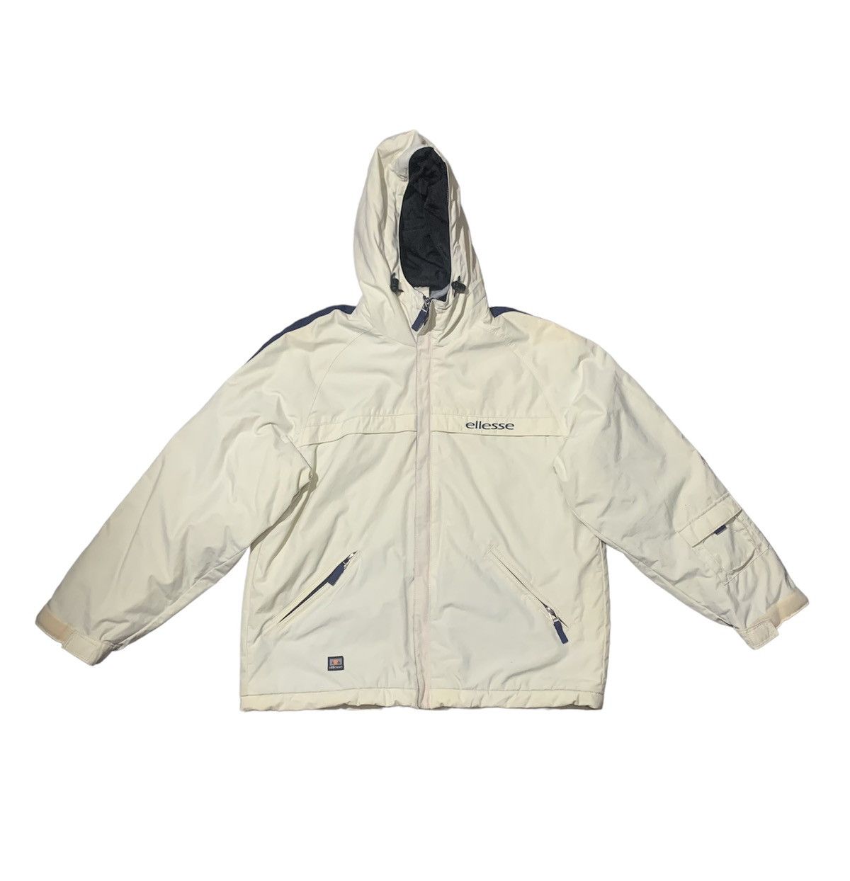 image of Vintage Ellesse By Goldwin Skiwear Jacket in White, Men's (Size Medium)