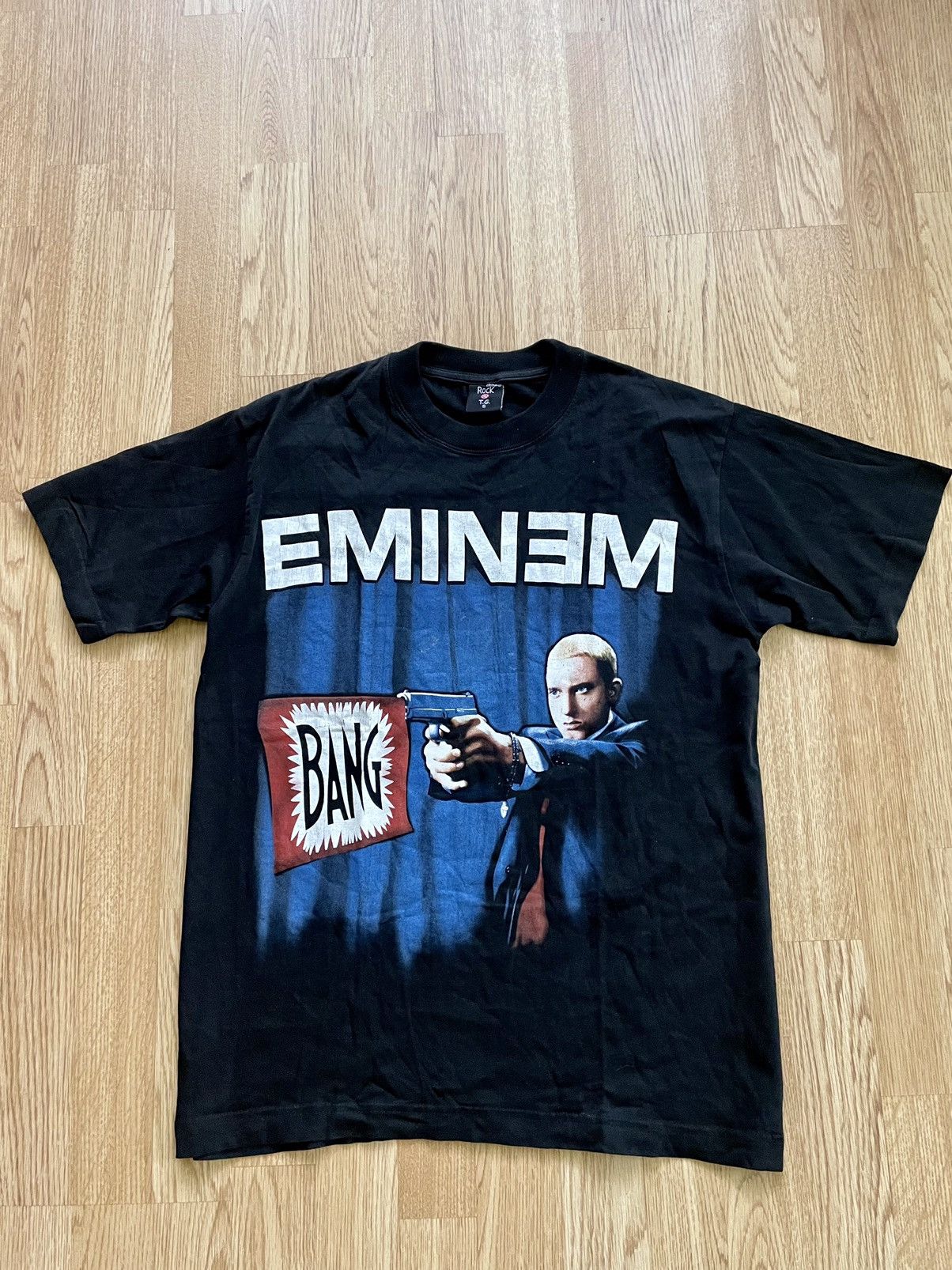 Eminem Eminem Vintage 90s The “Bang” Rap Back Print Tee T-Shirt Size US S / EU 44-46 / 1 - 1 Thumbnail