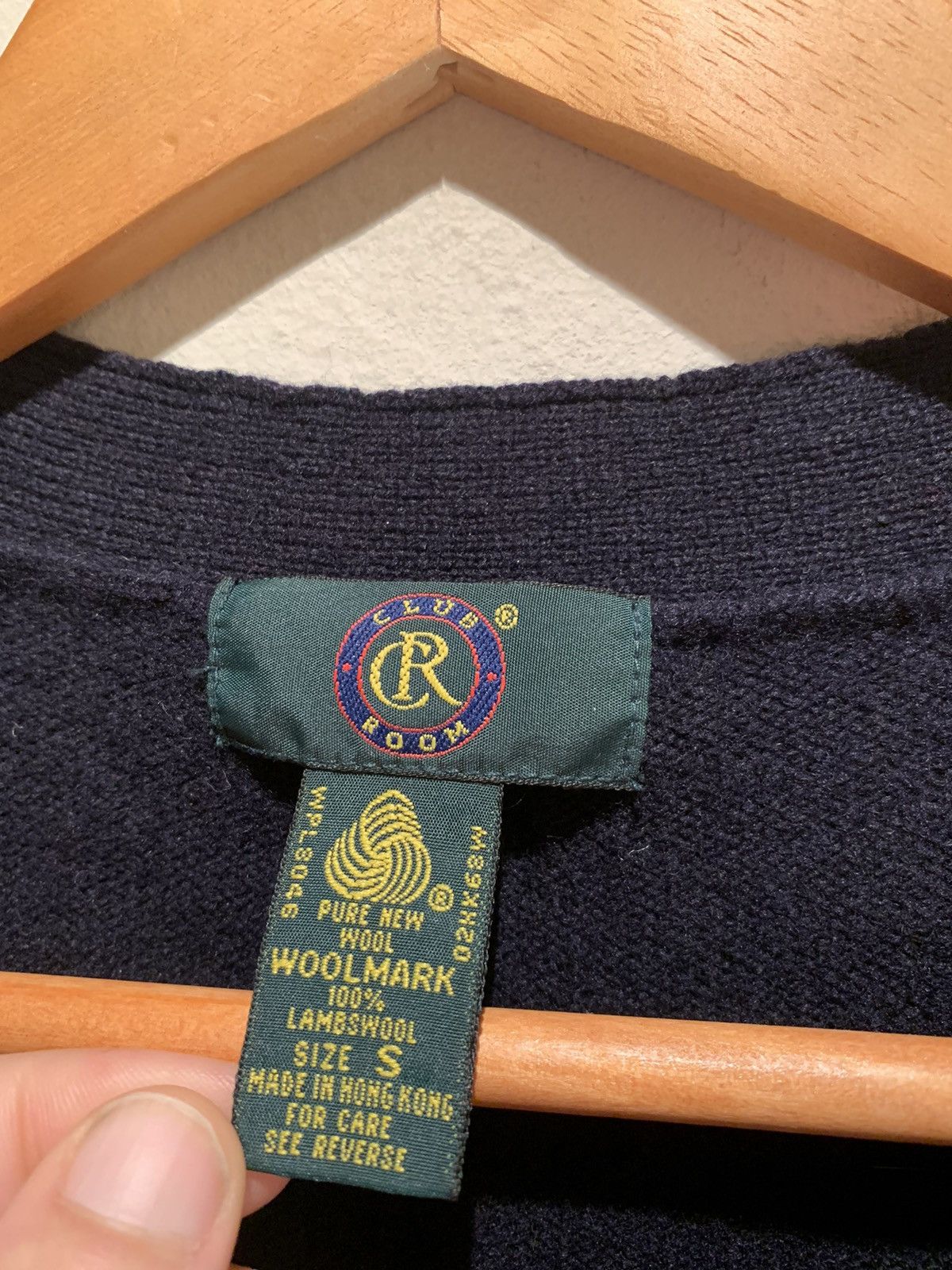 Club Room × Vintage *RARE* Vintage Club Room 100% Pure Lambs Wool Vest Cardigan Size US S / EU 44-46 / 1 - 4 Thumbnail