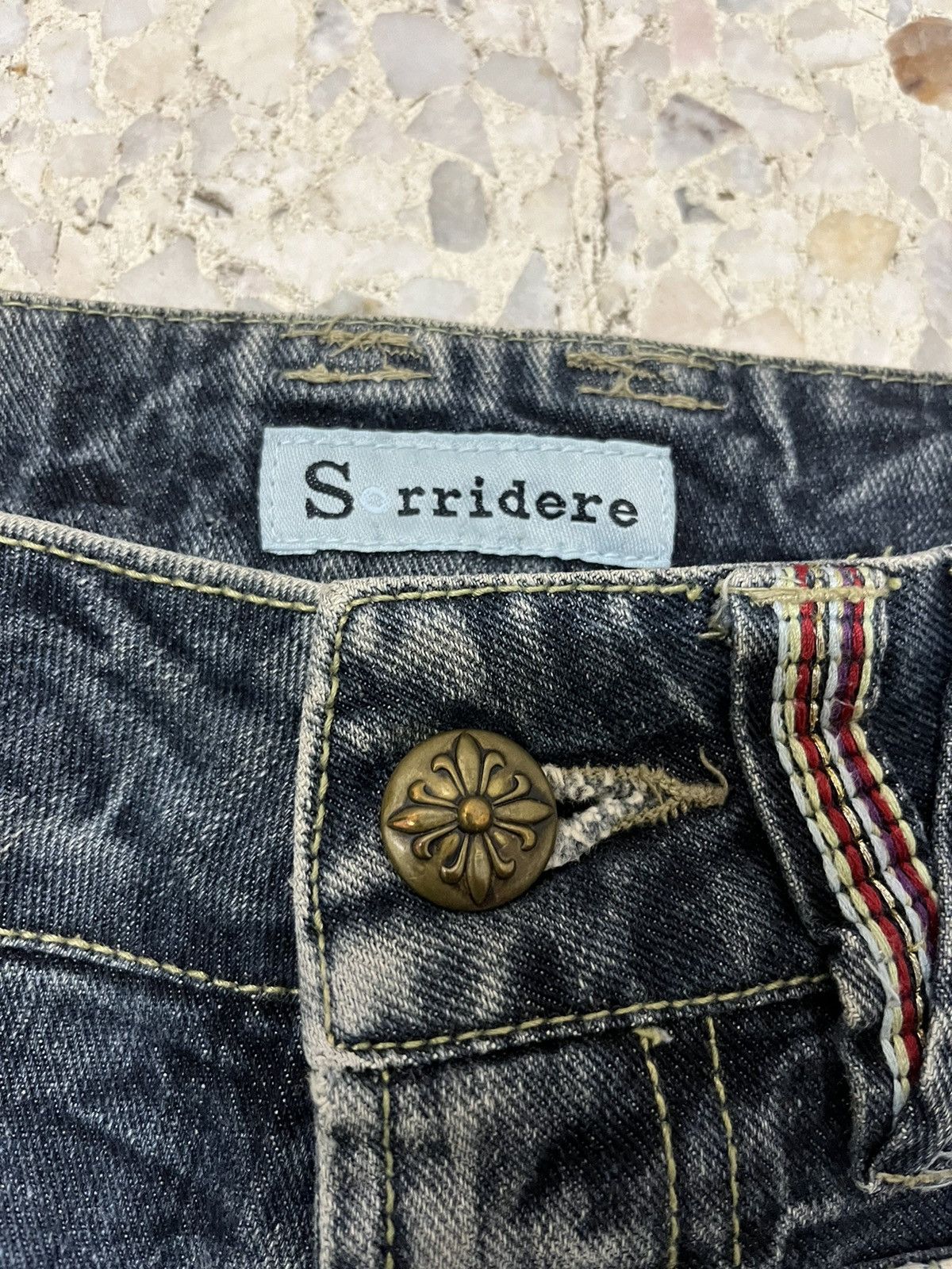 Japanese Brand Japanese brand Sorridere double waist distress denim Size US 30 / EU 46 - 4 Thumbnail
