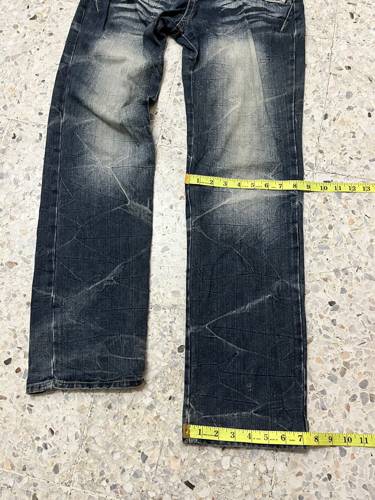 Japanese Brand Japanese brand Sorridere double waist distress denim Size US 30 / EU 46 - 12 Thumbnail