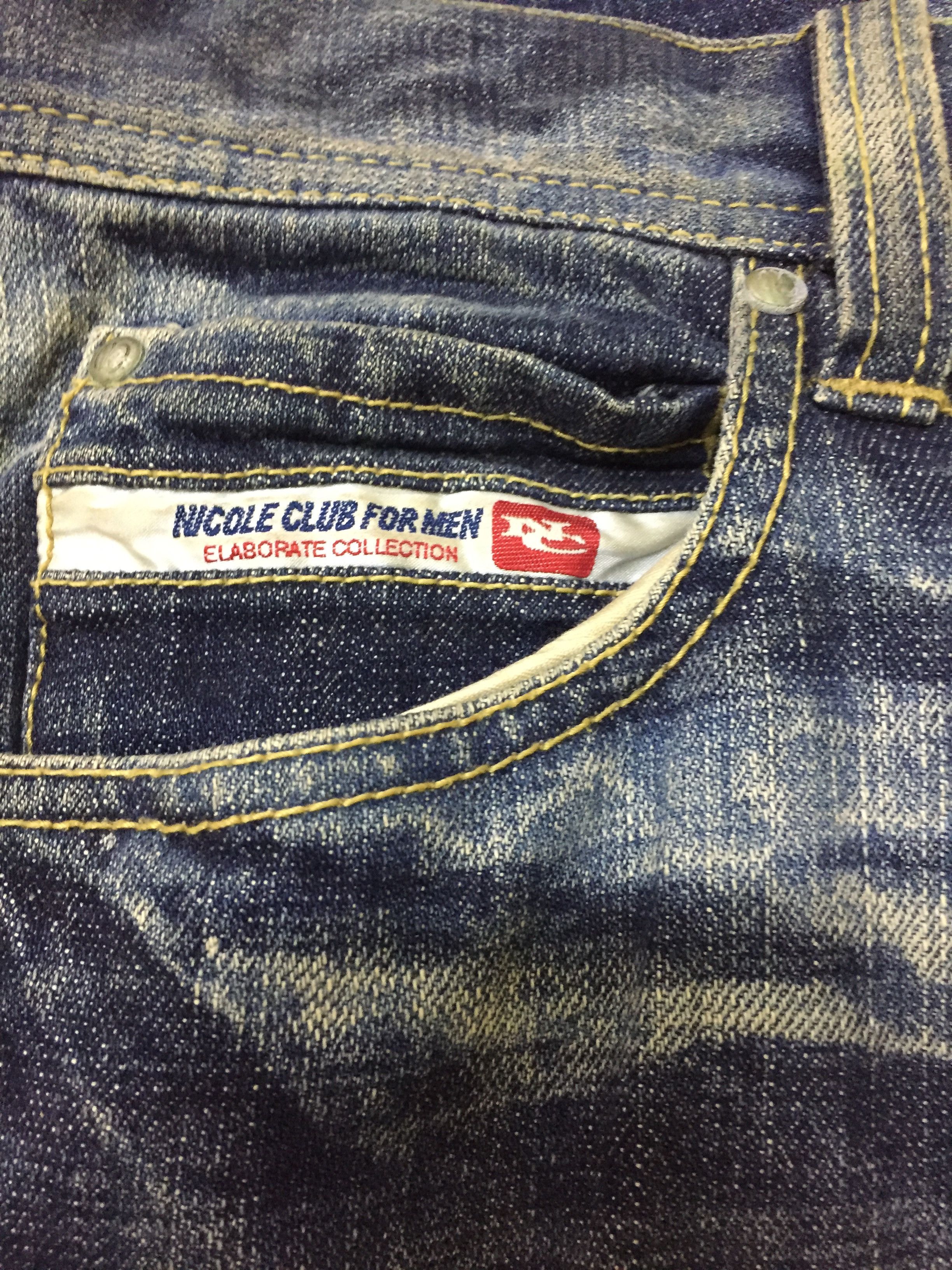Nicole Club Vintage Nicole Club for Men Japanese Denim – Heavy Whisker Size US 34 / EU 50 - 2 Thumbnail