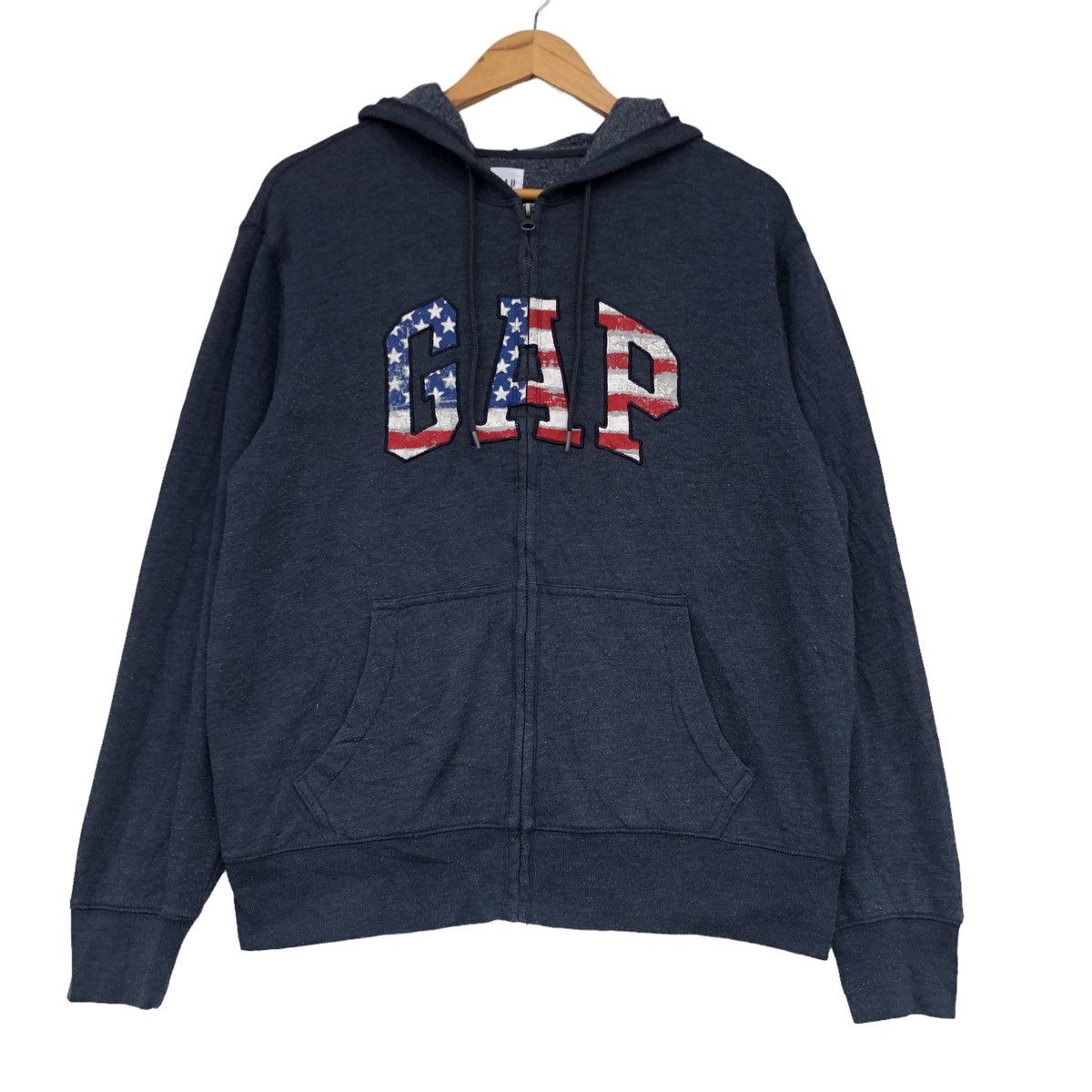 Gap Gap American Flag zipper Hooded Size US M / EU 48-50 / 2 - 1 Thumbnail