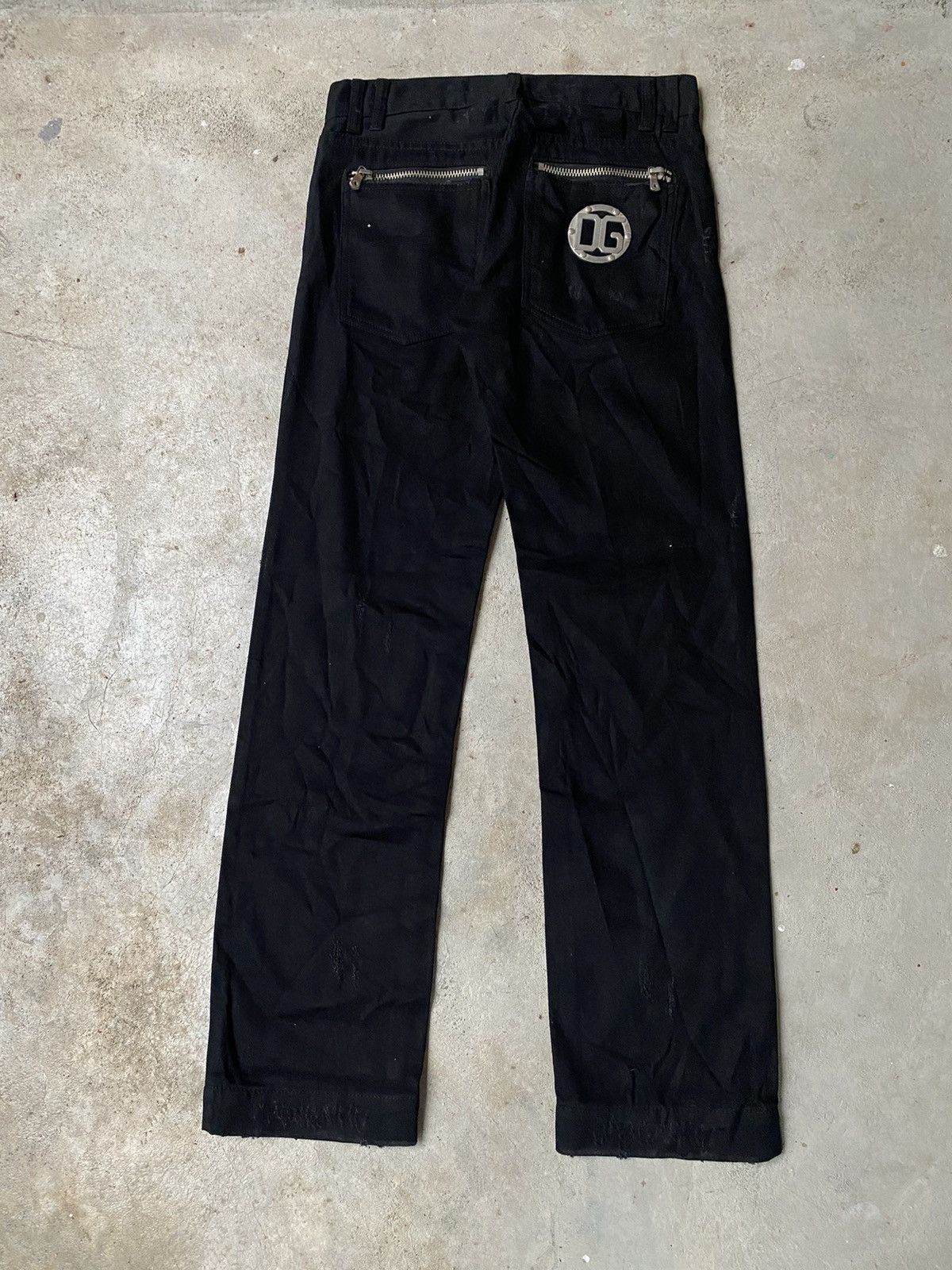 Dolce & Gabbana 💸BINDINGOFFER💸Dolce&Gabbana Black Denim Double Pocket Pants Size US 30 / EU 46 - 4 Thumbnail