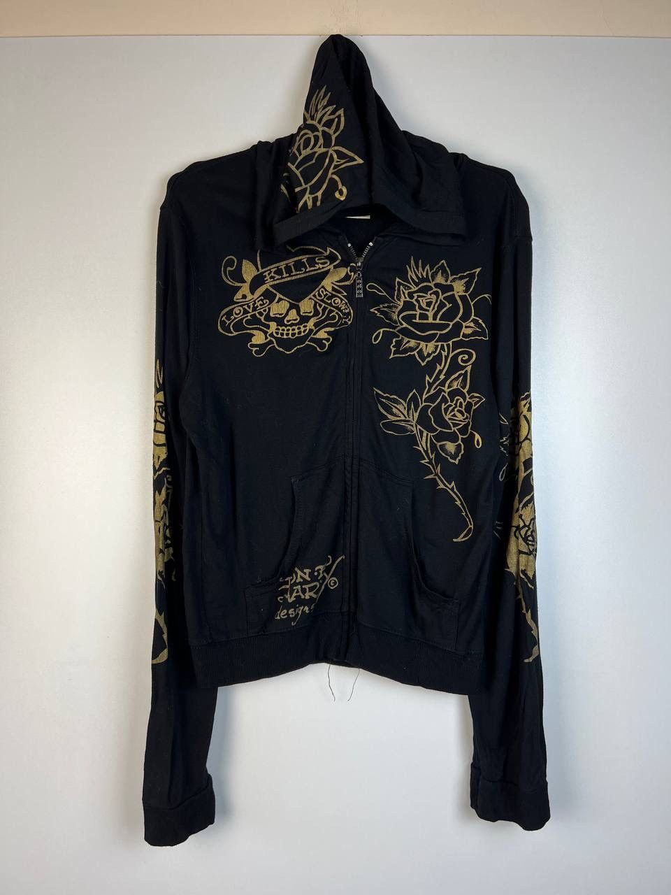 Ed Hardy × Vintage Ed Hardy vintage zip hoodie wmn size L Size L / US 10 / IT 46 - 1 Thumbnail