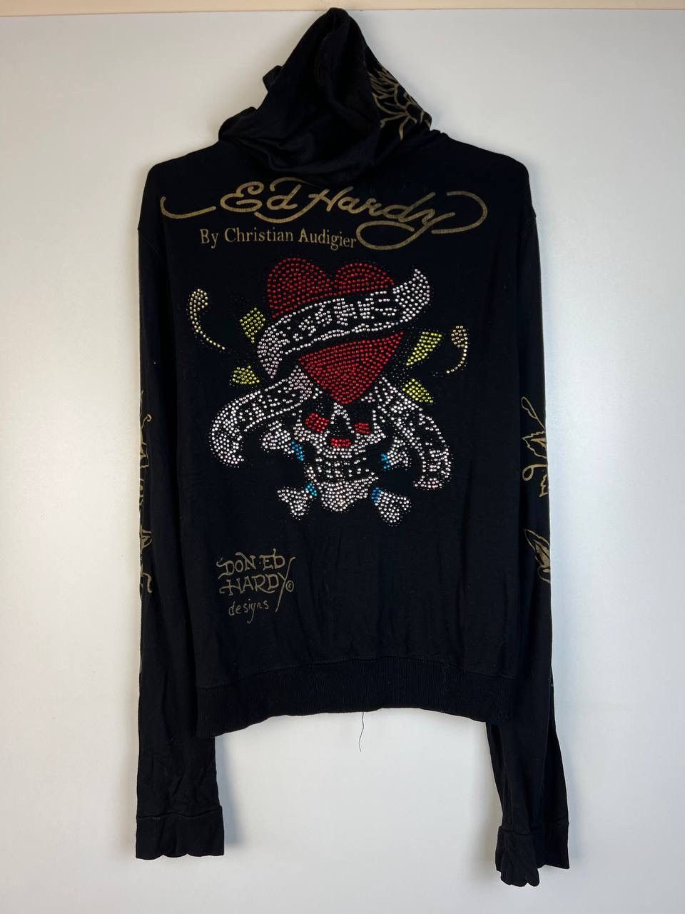 Ed Hardy × Vintage Ed Hardy vintage zip hoodie wmn size L Size L / US 10 / IT 46 - 4 Thumbnail