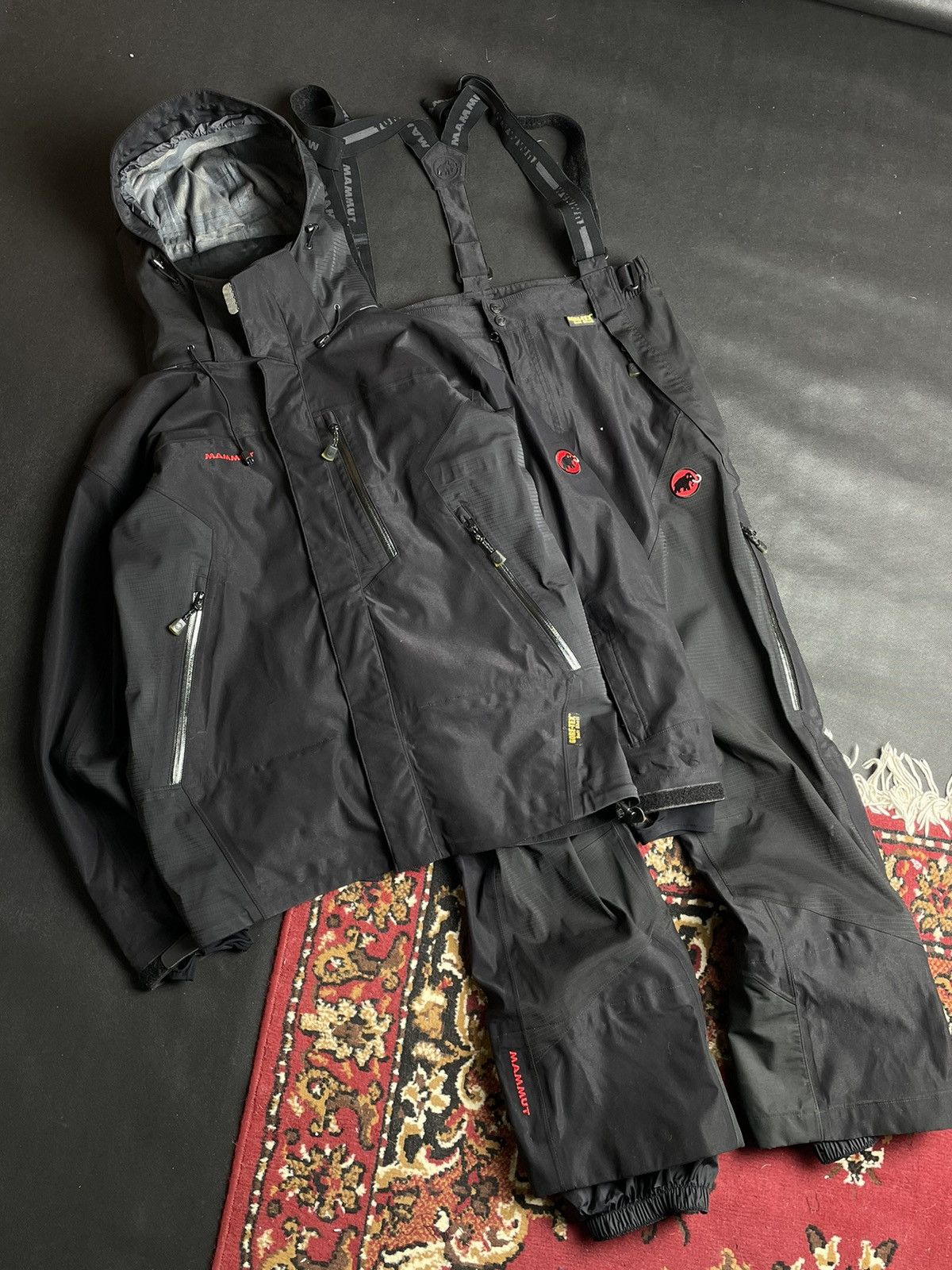 Pantalon De Ski Mammut Gotpcore Homme - Taille S, Noir, Vintage Extrême
