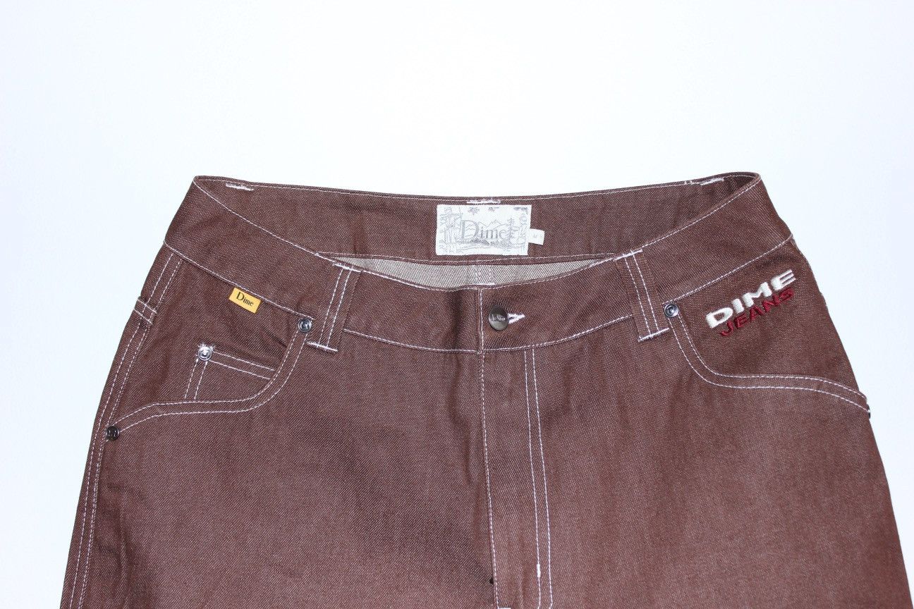 Dime Dime DJCO Brown Wash Denim Pant | Grailed