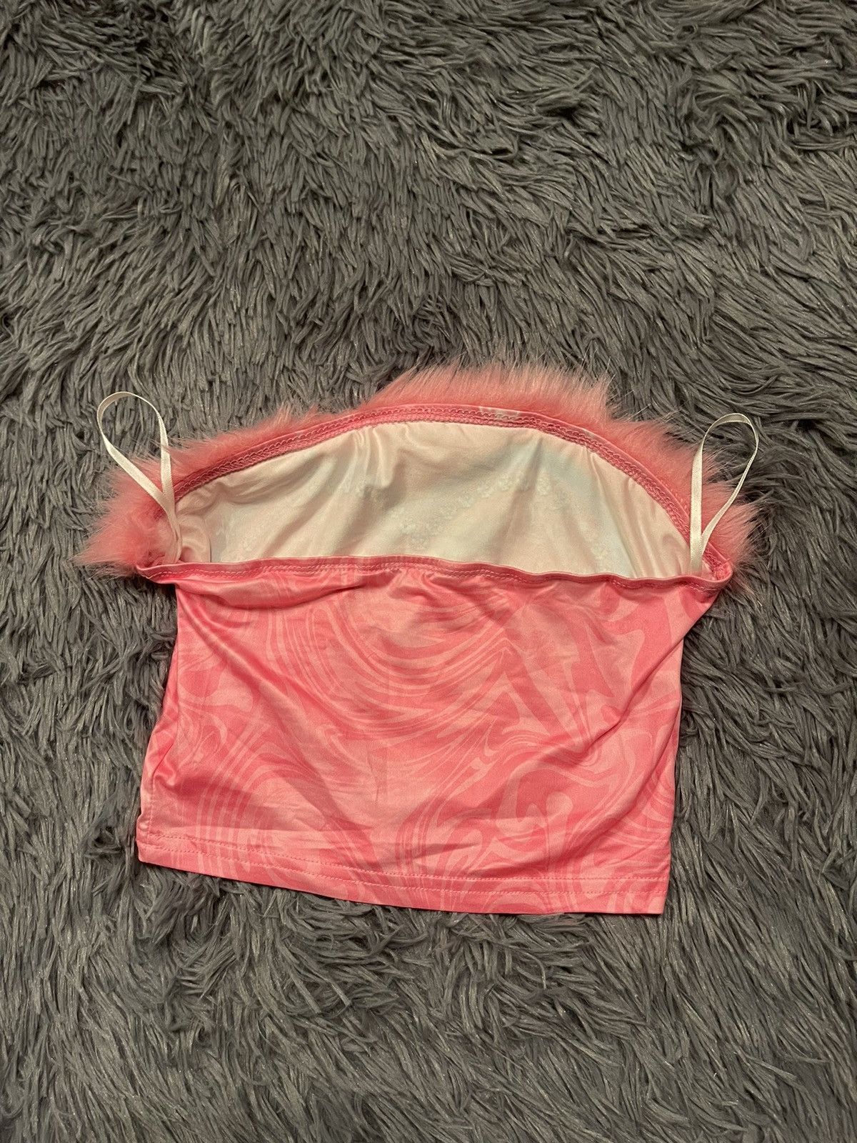 Vintage Y2K avant garde fuzzy kitten printed crop top Size XS / US 0-2 / IT 36-38 - 3 Thumbnail