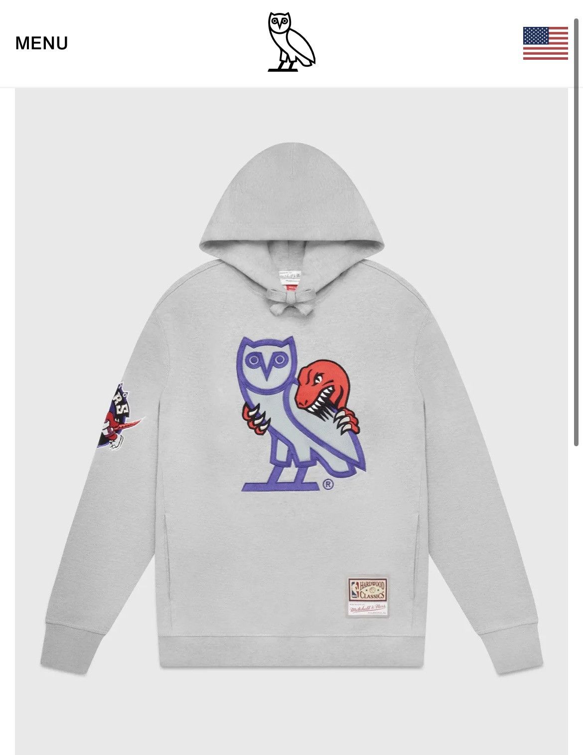 OVO x Mitchell Ness x Toronto Raptors OG Hoodie Tops