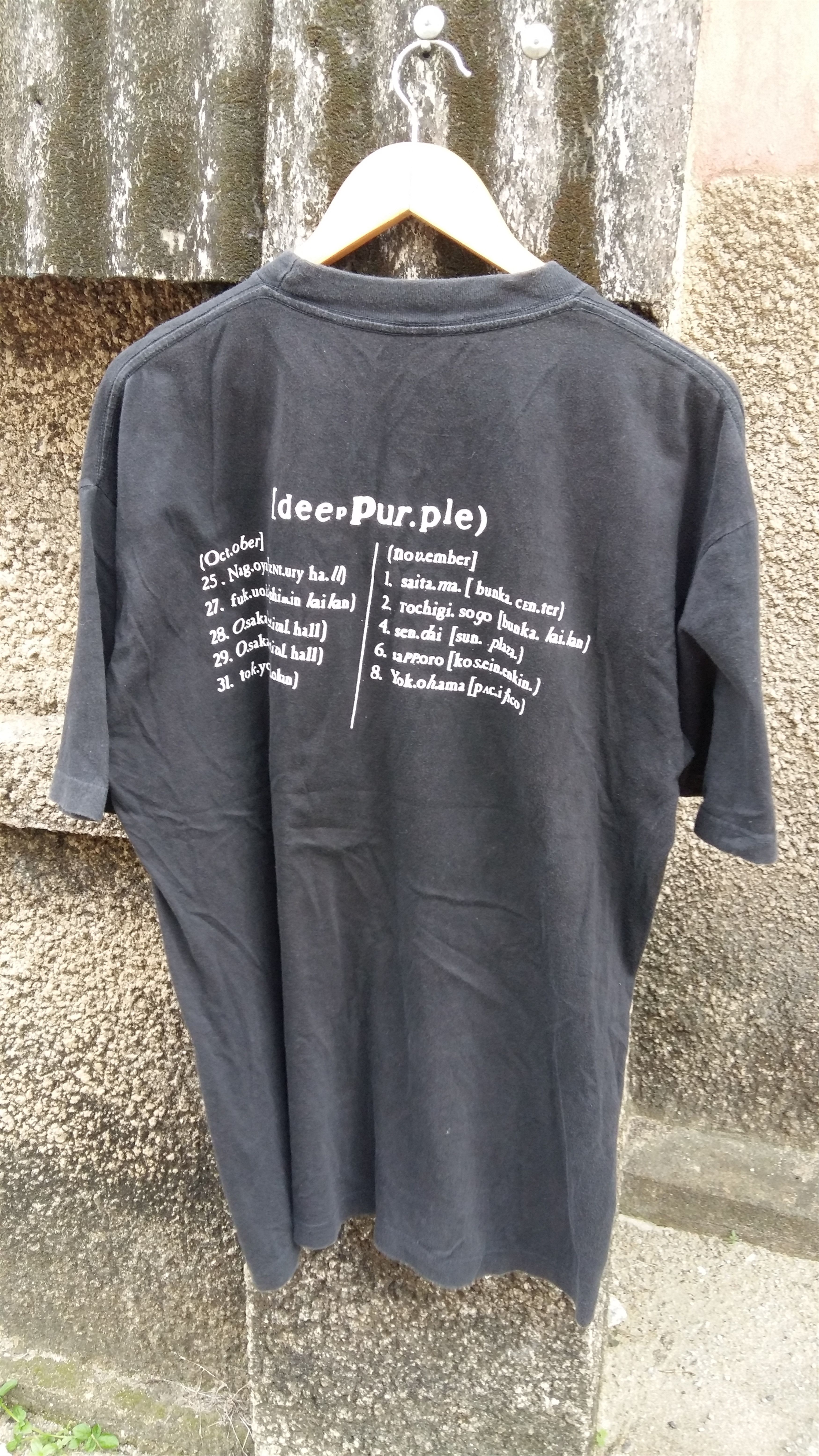 Band Tees × Vintage Rare!! Vintage 90s Deep Purple Purpendicular Album Tshirt Size US L / EU 52-54 / 3 - 2 Thumbnail
