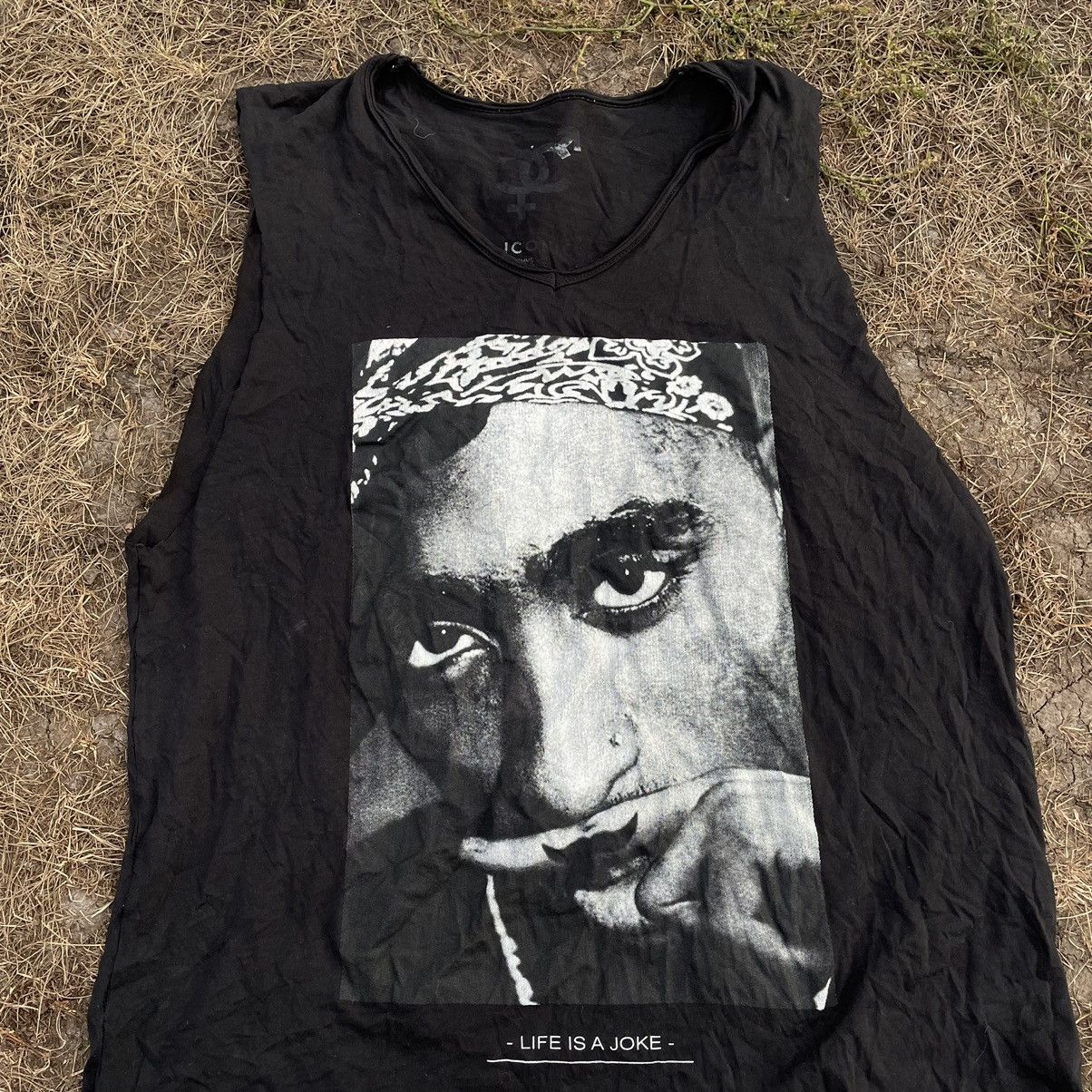 Vintage Vintage Y2K Graphic Tee Hip Hop Rap Streetwear Thrashed L Size US L / EU 52-54 / 3 - 4 Thumbnail