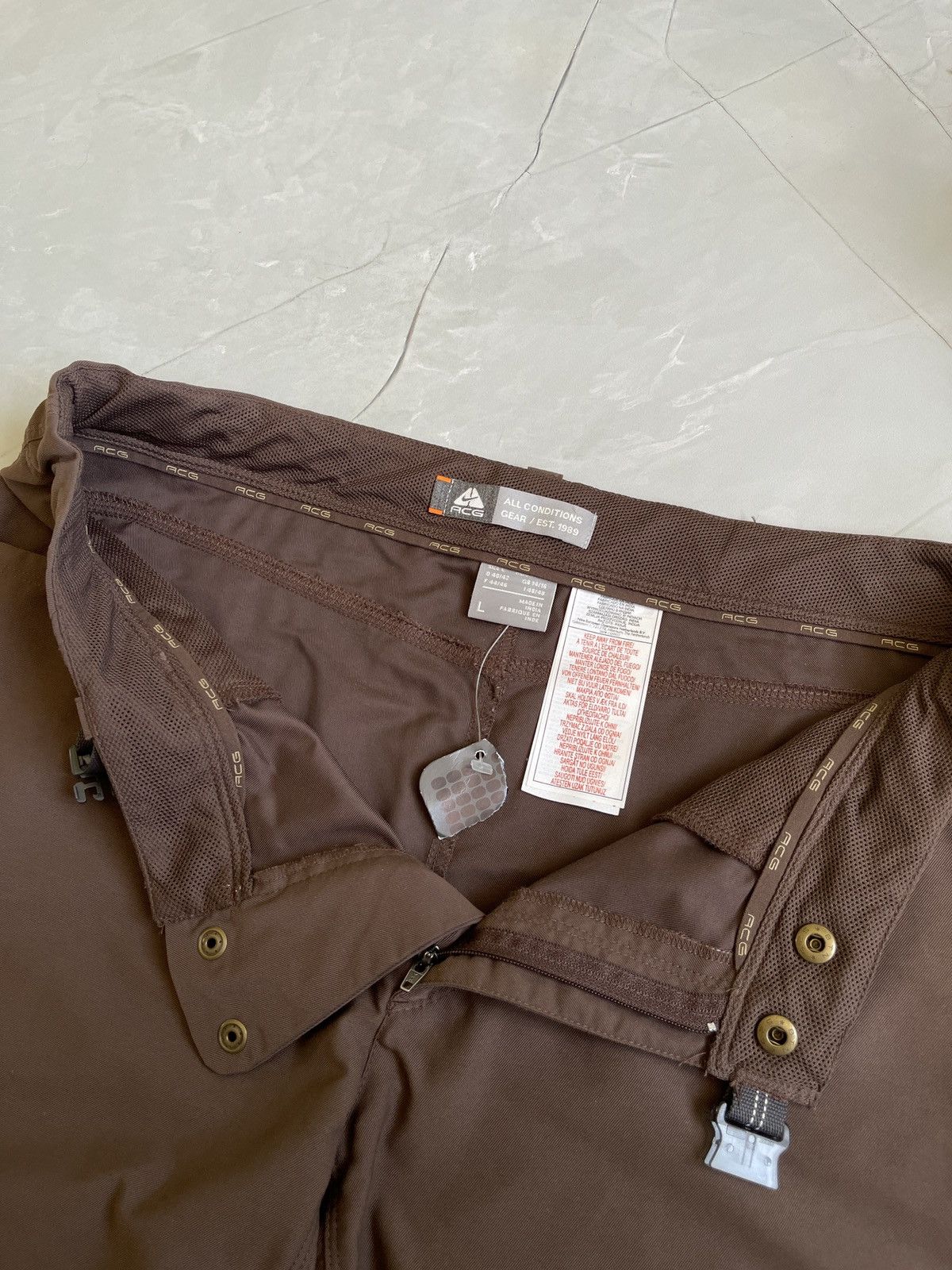 Nike ACG 🤎 Deadstock Vintage Nike ACG Long Shorts Size 32" / US 10 / IT 46 - 10 Thumbnail