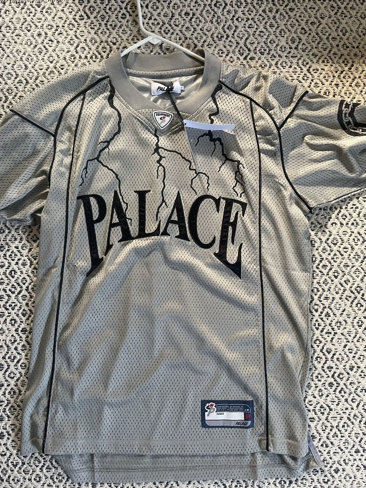 Palace Hesh Athletic Jersey Silver