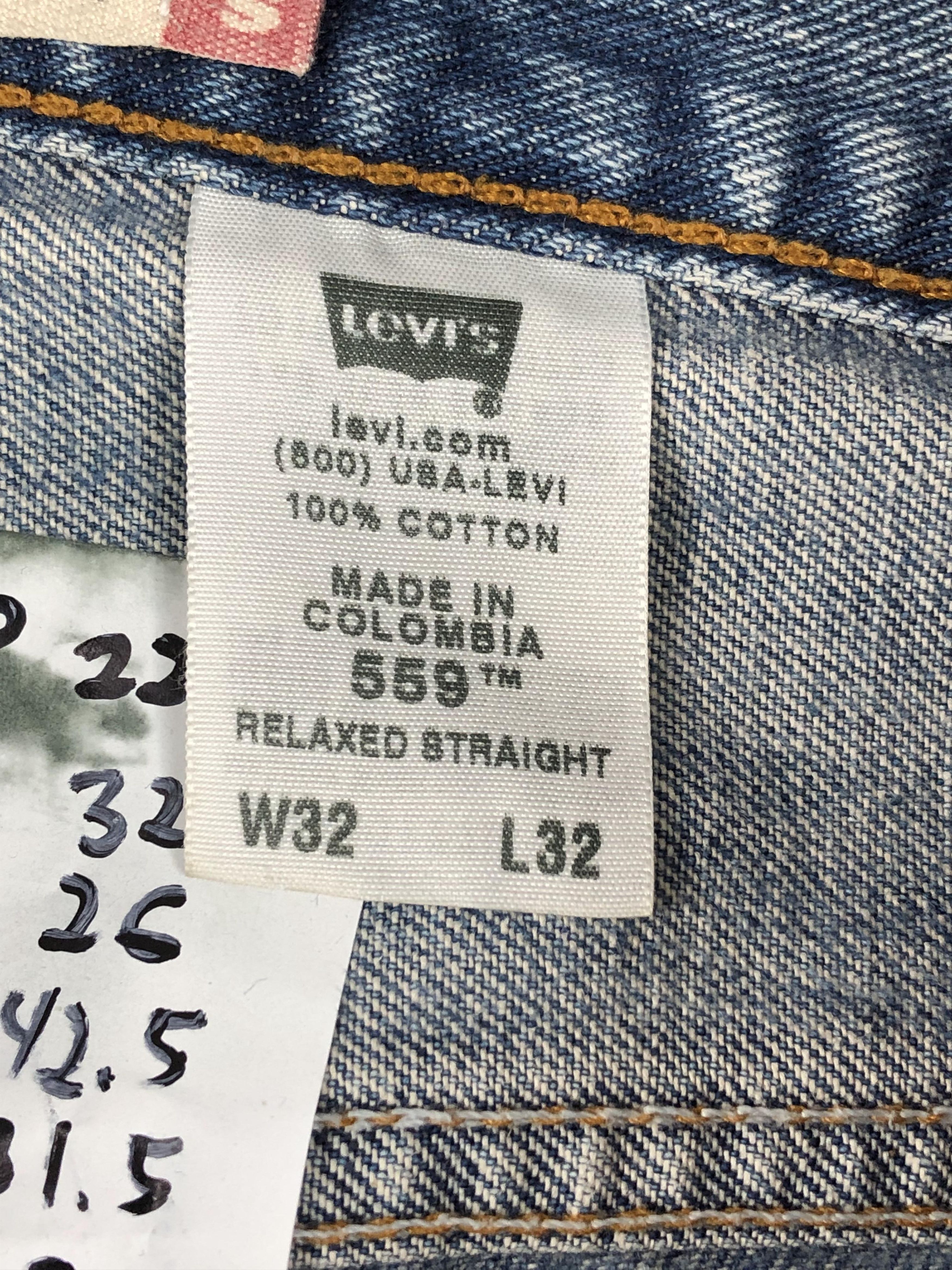Levi's Vintage Levis 559 Faded Blue Jeans DP2281 Size US 32 / EU 48 - 6 Thumbnail