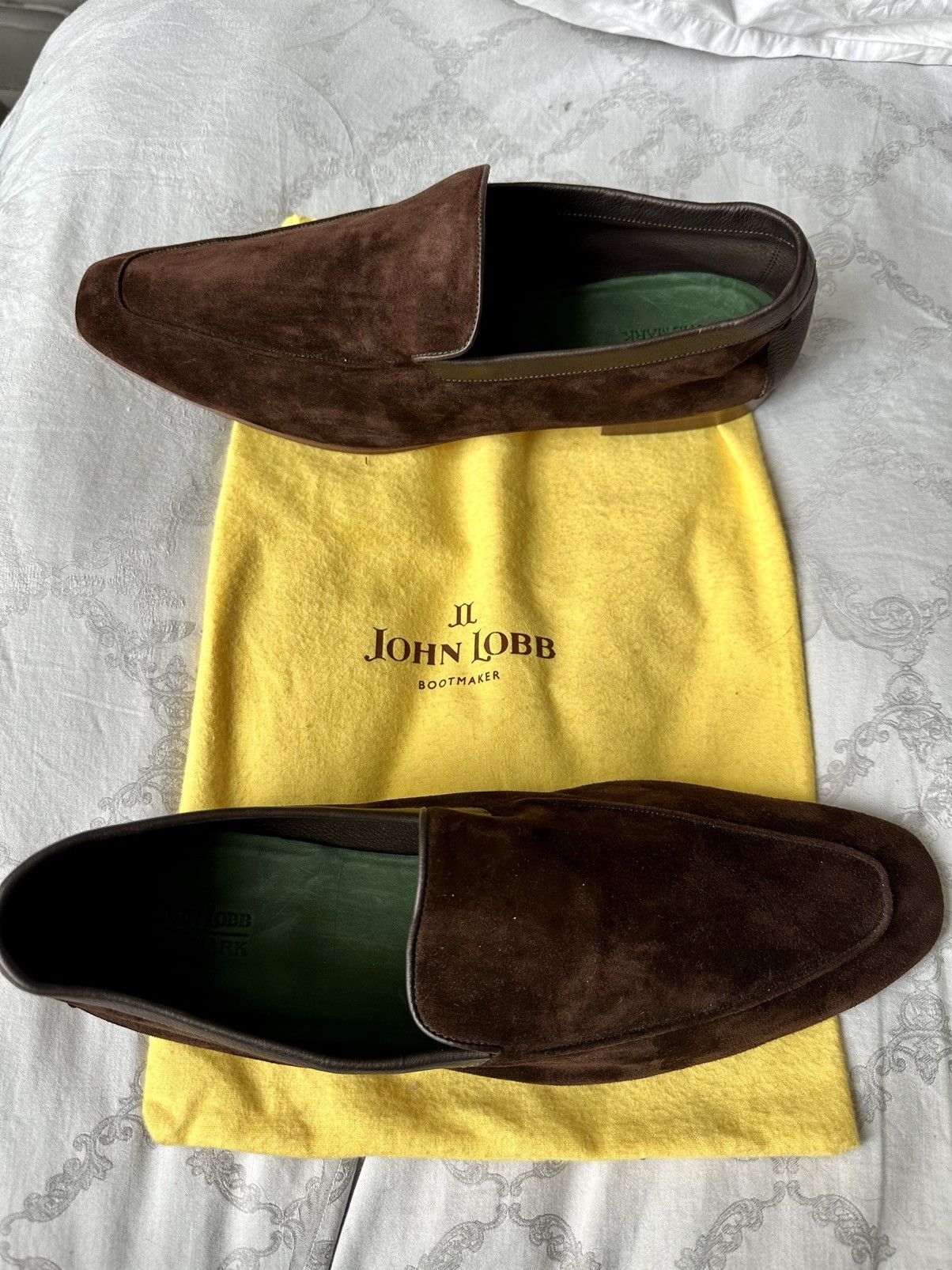 image of John Lobb House Slippers in Brown, Men's (Size 12)