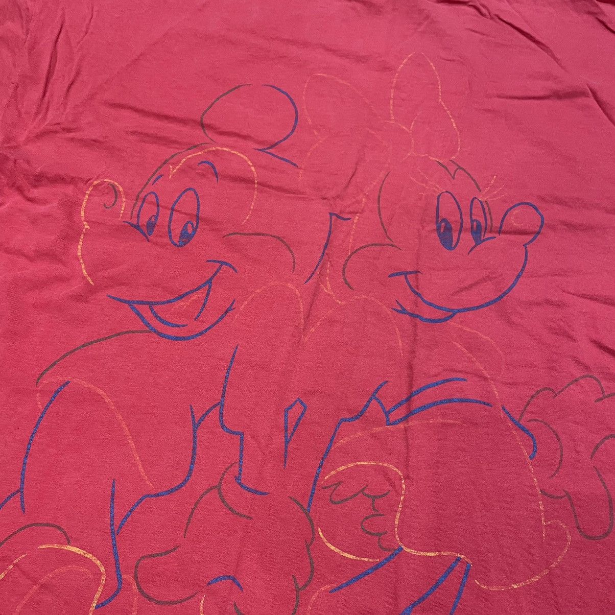 Vintage Vintage 80s Disney Mickey Mouse Faded Graphic Tee Goth XXL Size US XXL / EU 58 / 5 - 6 Thumbnail