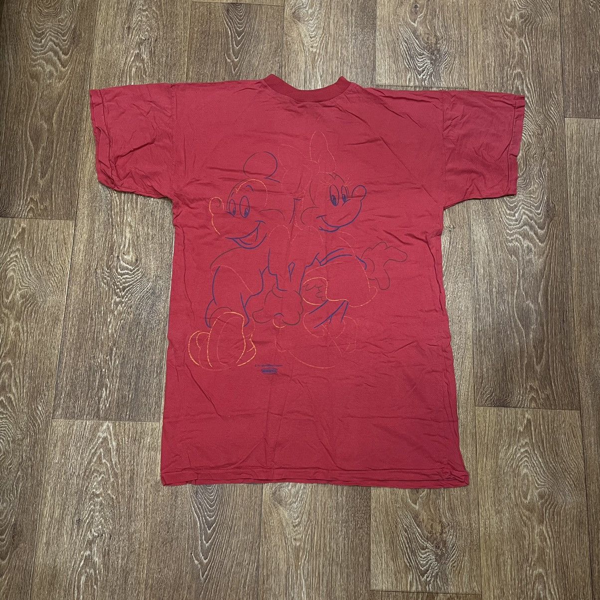 Vintage Vintage 80s Disney Mickey Mouse Faded Graphic Tee Goth XXL Size US XXL / EU 58 / 5 - 1 Thumbnail