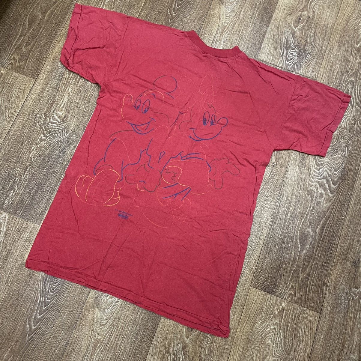 Vintage Vintage 80s Disney Mickey Mouse Faded Graphic Tee Goth XXL Size US XXL / EU 58 / 5 - 2 Thumbnail