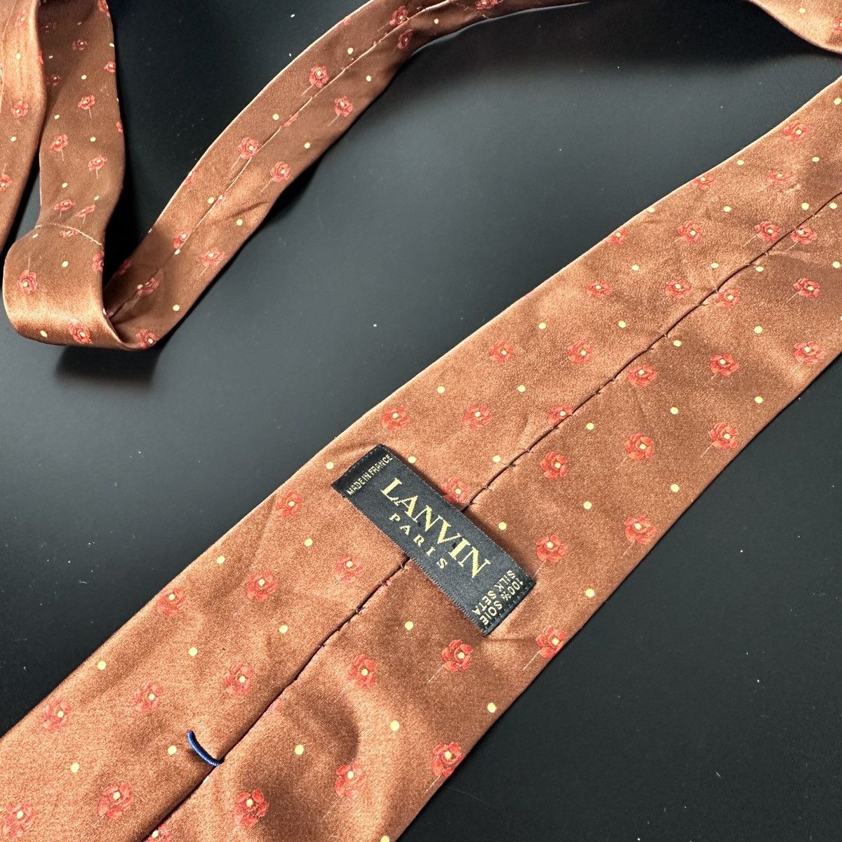 Lanvin Vintage Lanvin Paris Silk Tie Size ONE SIZE - 2 Thumbnail