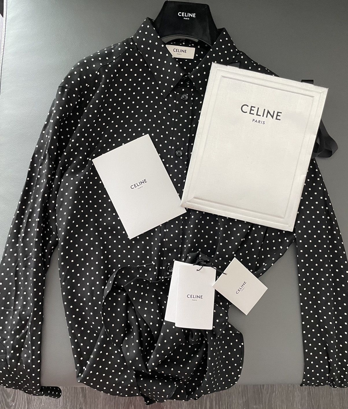 Celine × Hedi Slimane Celine by Hedi Slimane Viscose Shirt Super Runway New Size US L / EU 52-54 / 3 - 2 Thumbnail