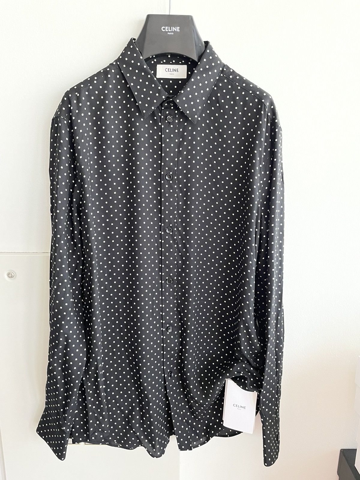 Celine × Hedi Slimane Celine by Hedi Slimane Viscose Shirt Super Runway New Size US L / EU 52-54 / 3 - 20 Thumbnail