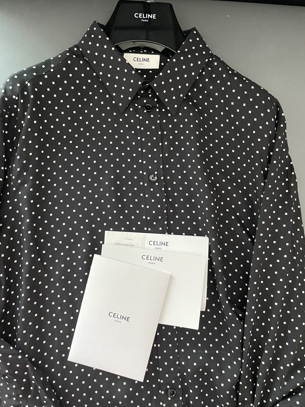 Celine × Hedi Slimane Celine by Hedi Slimane Viscose Shirt Super Runway New Size US L / EU 52-54 / 3 - 21 Thumbnail