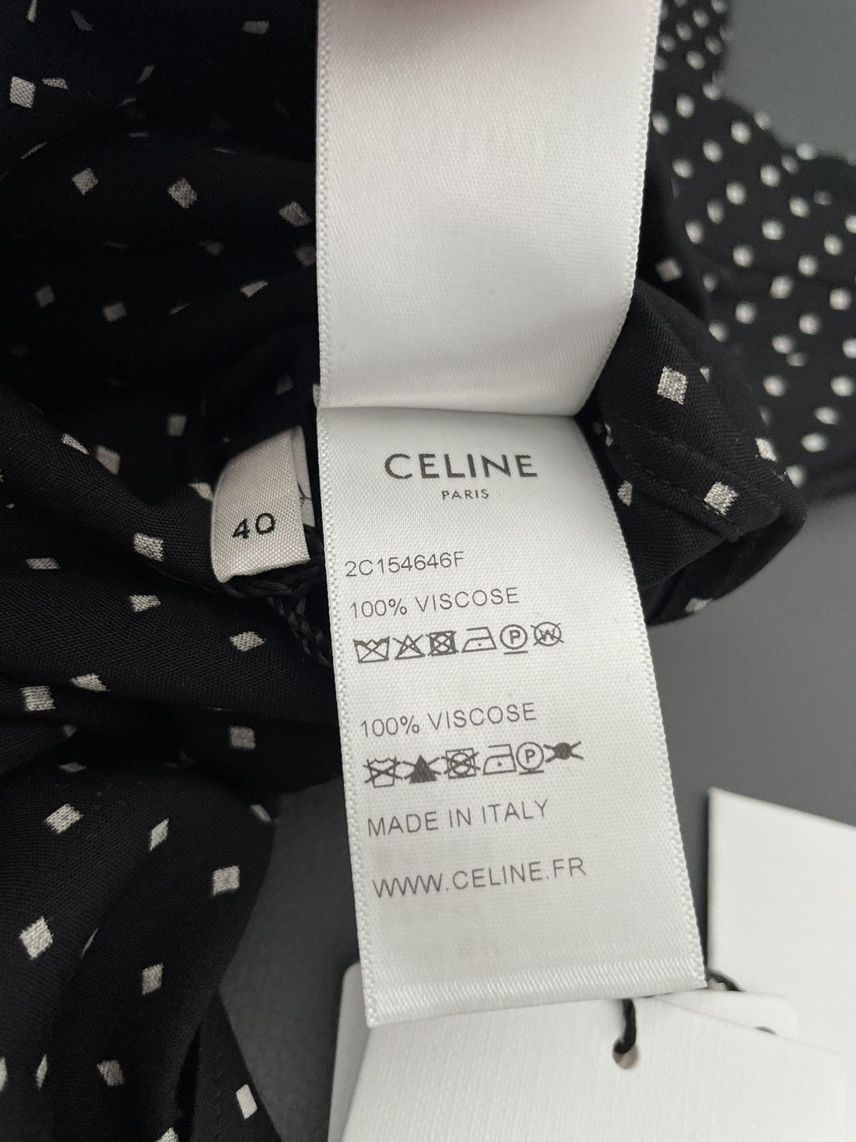Celine × Hedi Slimane Celine by Hedi Slimane Viscose Shirt Super Runway New Size US L / EU 52-54 / 3 - 7 Thumbnail