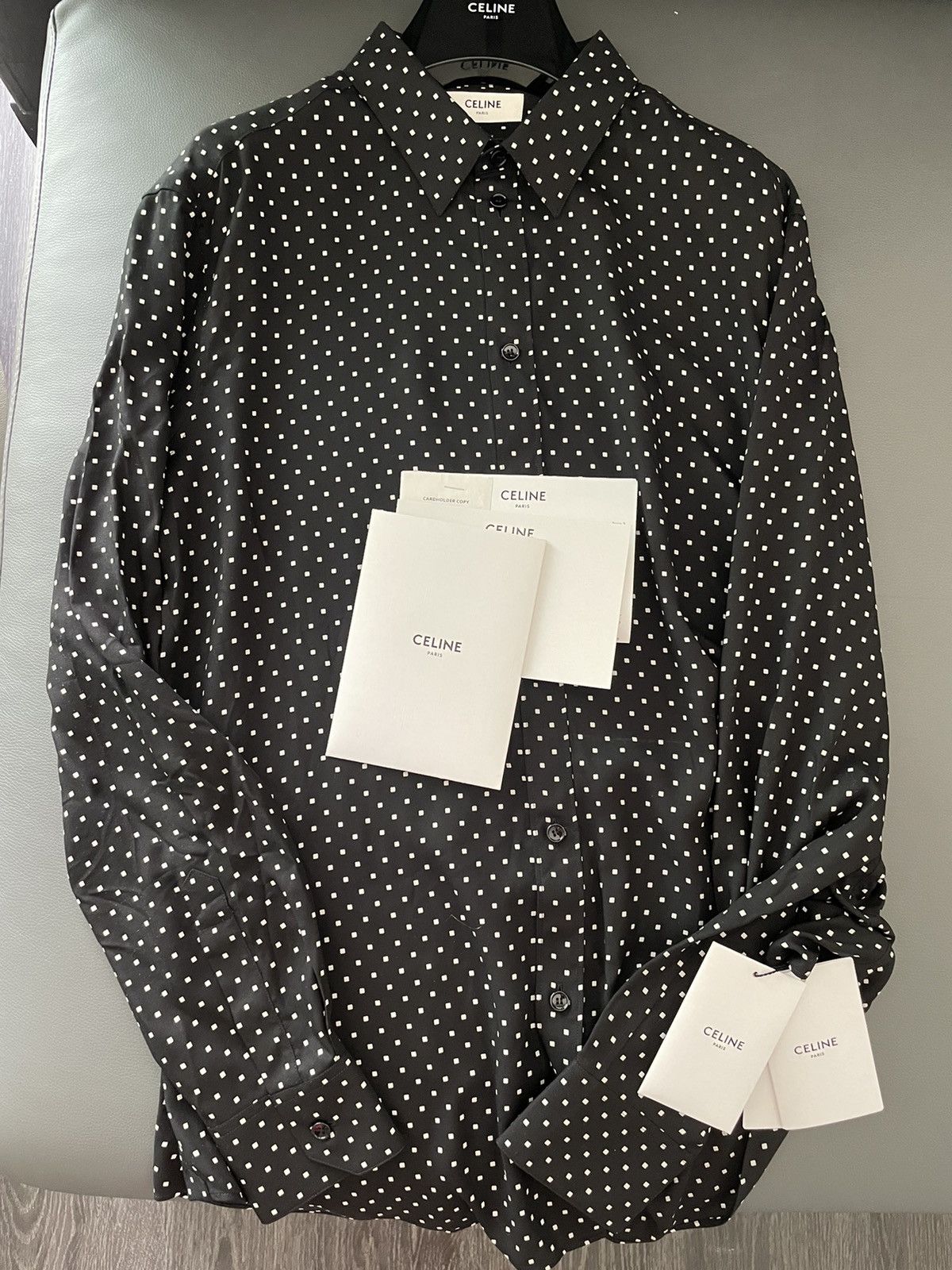 Celine × Hedi Slimane Celine by Hedi Slimane Viscose Shirt Super Runway New Size US L / EU 52-54 / 3 - 17 Thumbnail