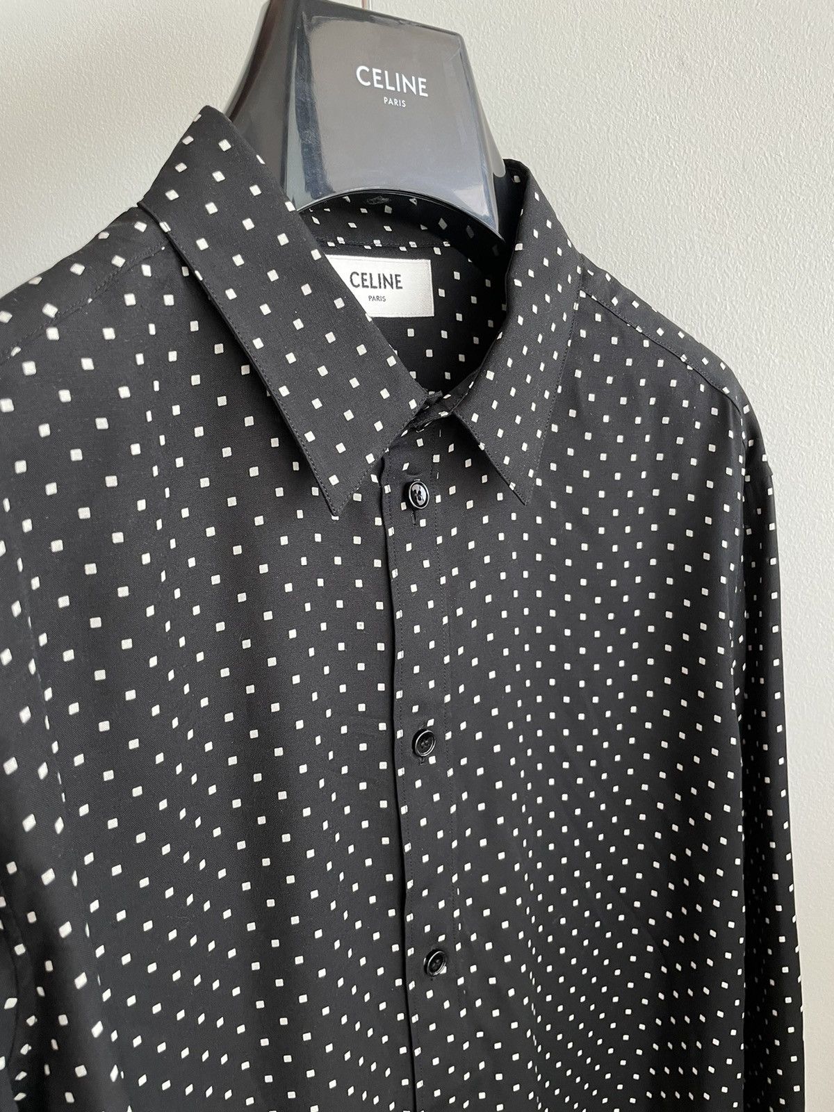 Celine × Hedi Slimane Celine by Hedi Slimane Viscose Shirt Super Runway New Size US L / EU 52-54 / 3 - 3 Thumbnail