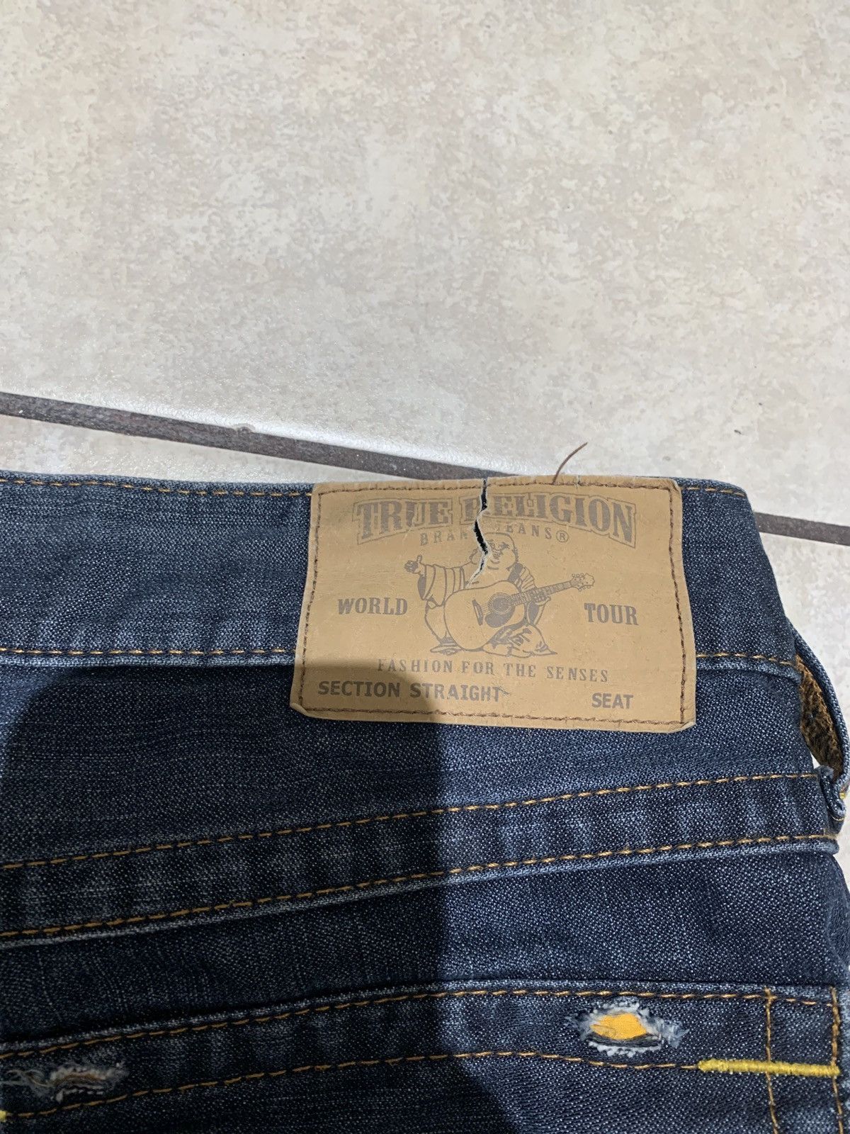 True Religion True Religion Straight Jeans ripped Size US 38 / EU 54 - 4 Thumbnail