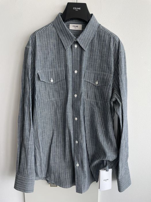 Celine Rare Brand New Runway Hedi Slimane Shirt Limited Edition | Grailed