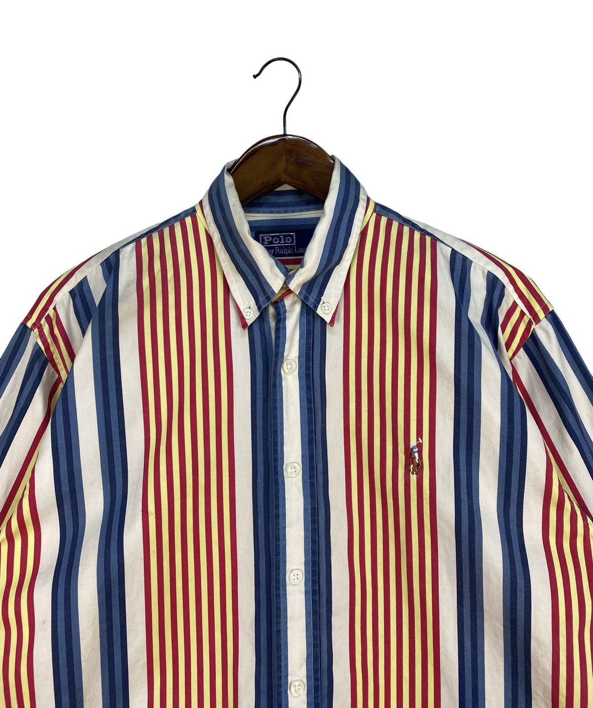Polo Ralph Lauren Vintage Polo Ralph Lauren Button Up Long Sleeves Size US M / EU 48-50 / 2 - 2 Thumbnail