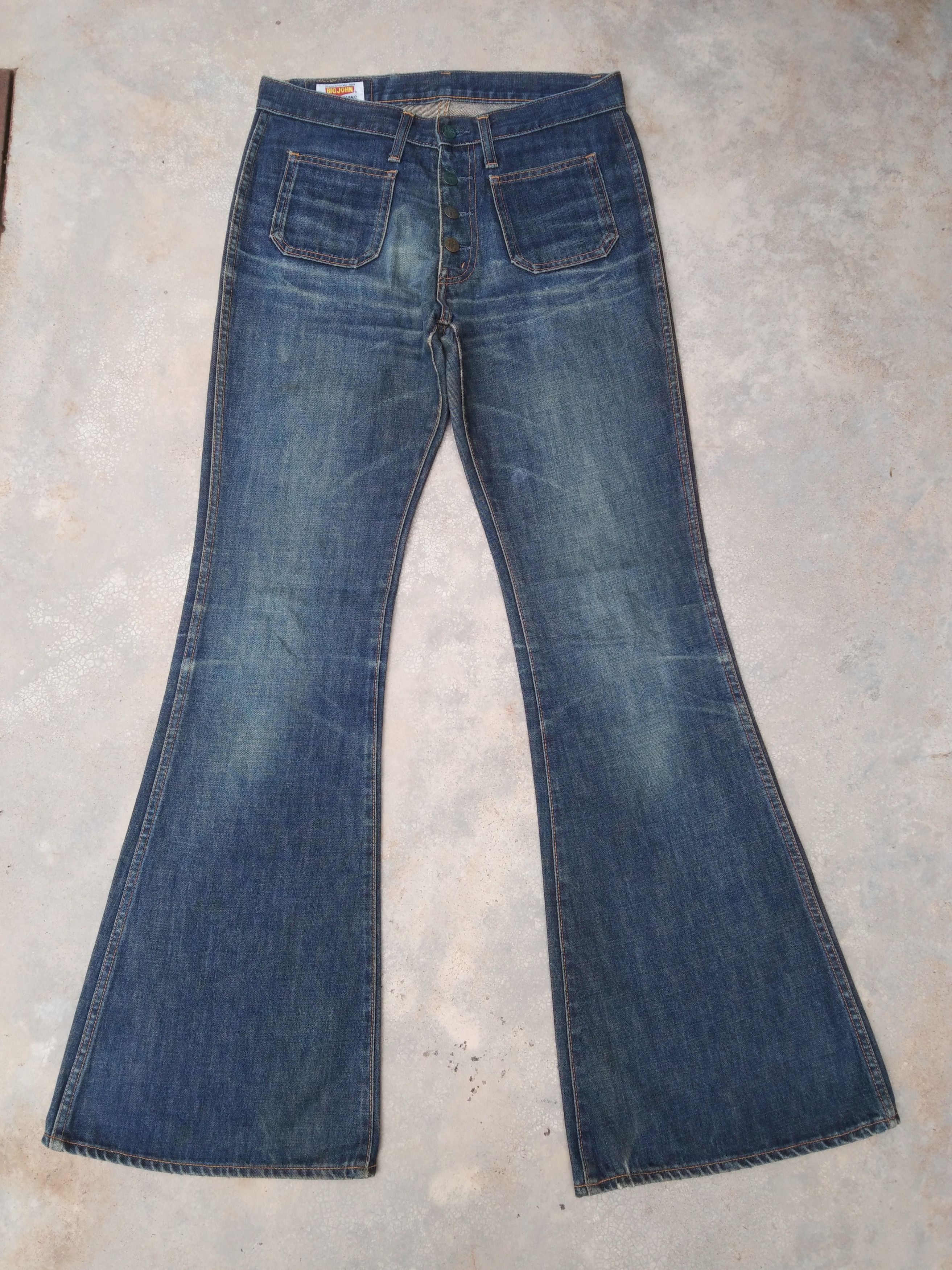 Vintage Vintage Flared Jeans Japan Big John Denim 31x34 | Grailed