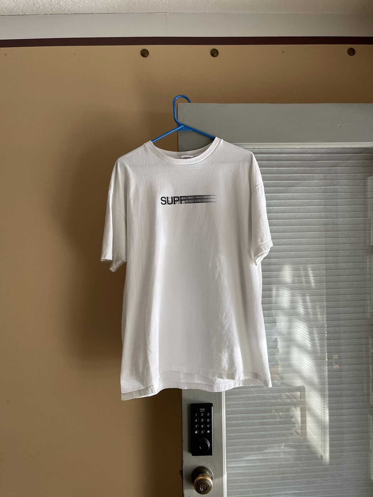 Image of 2011 Supreme Motion Logo Tee in White, Men's (Size XL)