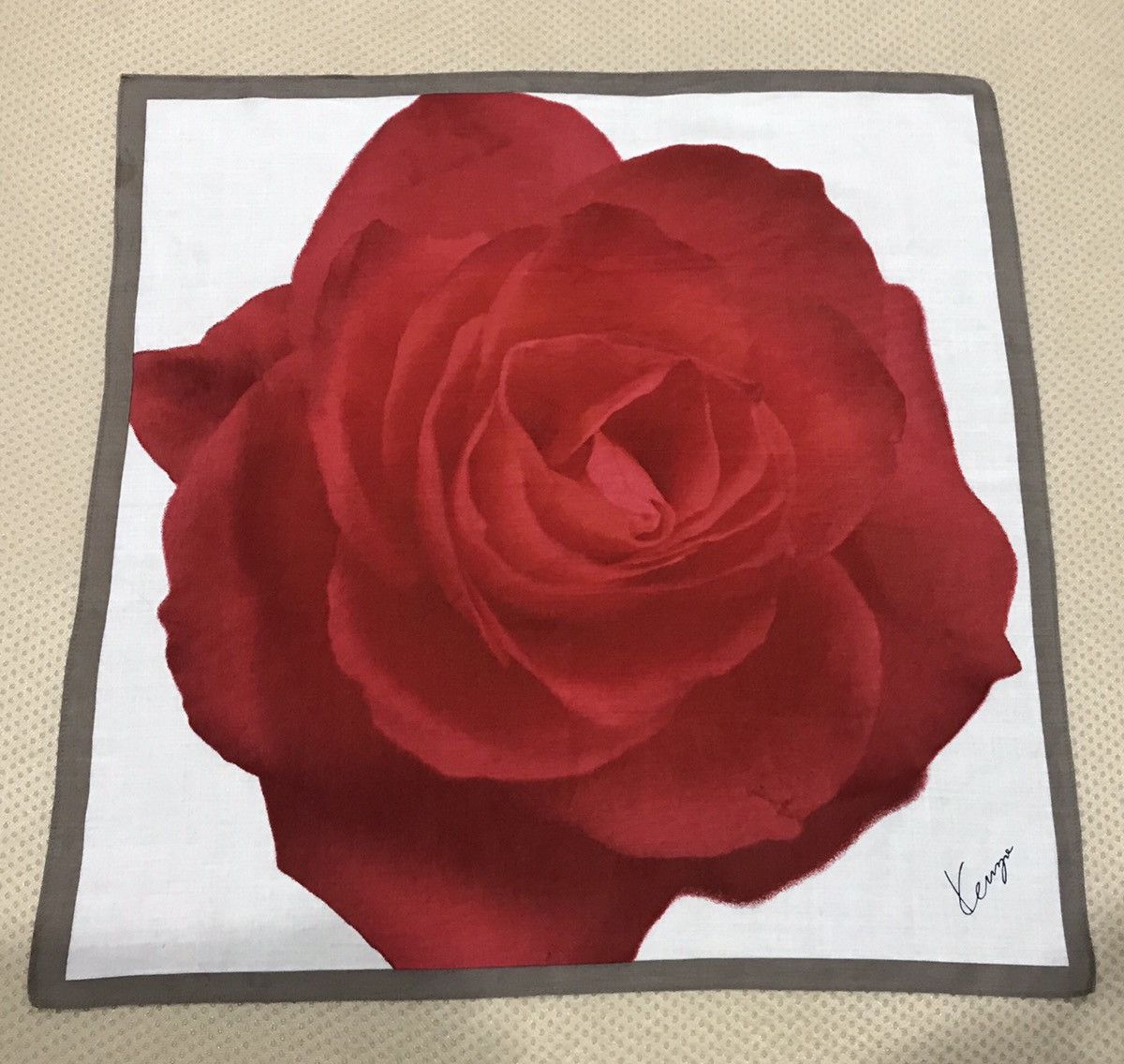 kenzo bandana handkerchief big rose HC0488