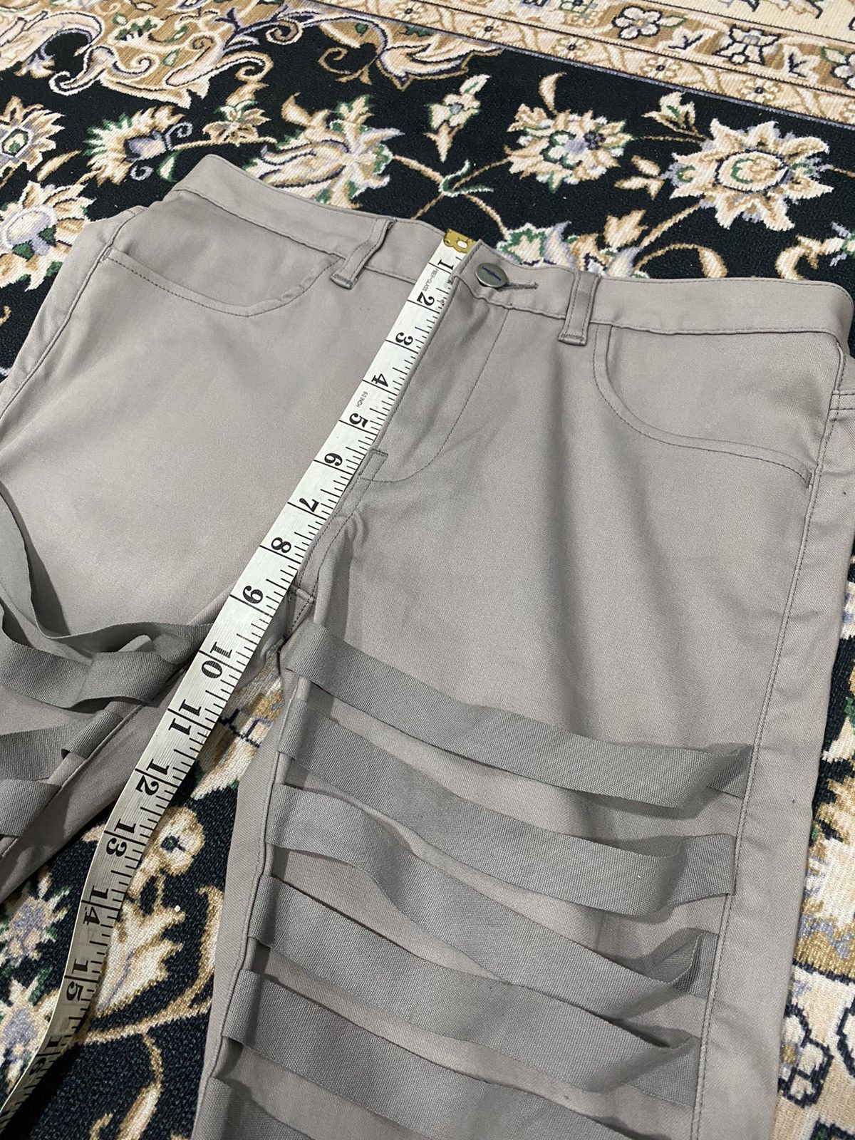 Jun Takahashi 🔥Archieve🔥 SS11 Undercover "Underman" Bondage Stripe Pants Size US 29 - 14 Thumbnail