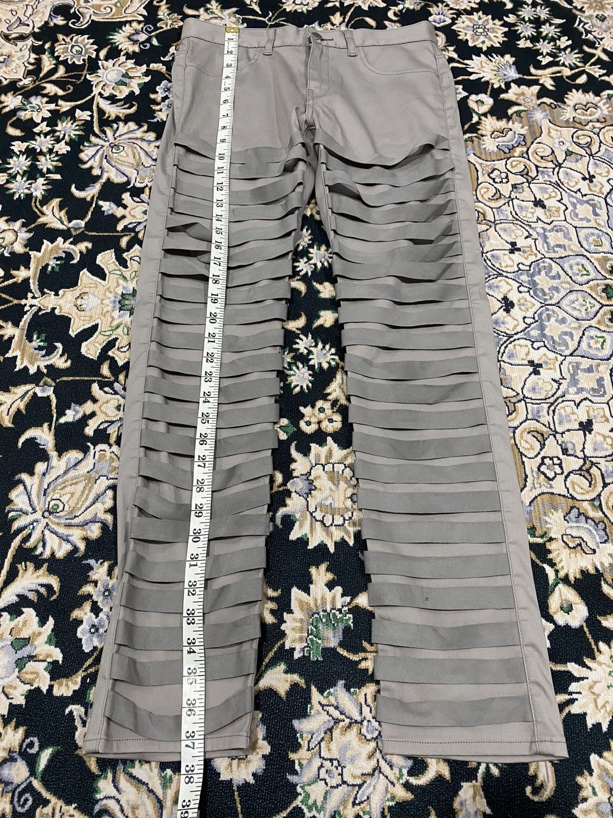 Jun Takahashi 🔥Archieve🔥 SS11 Undercover "Underman" Bondage Stripe Pants Size US 29 - 13 Thumbnail