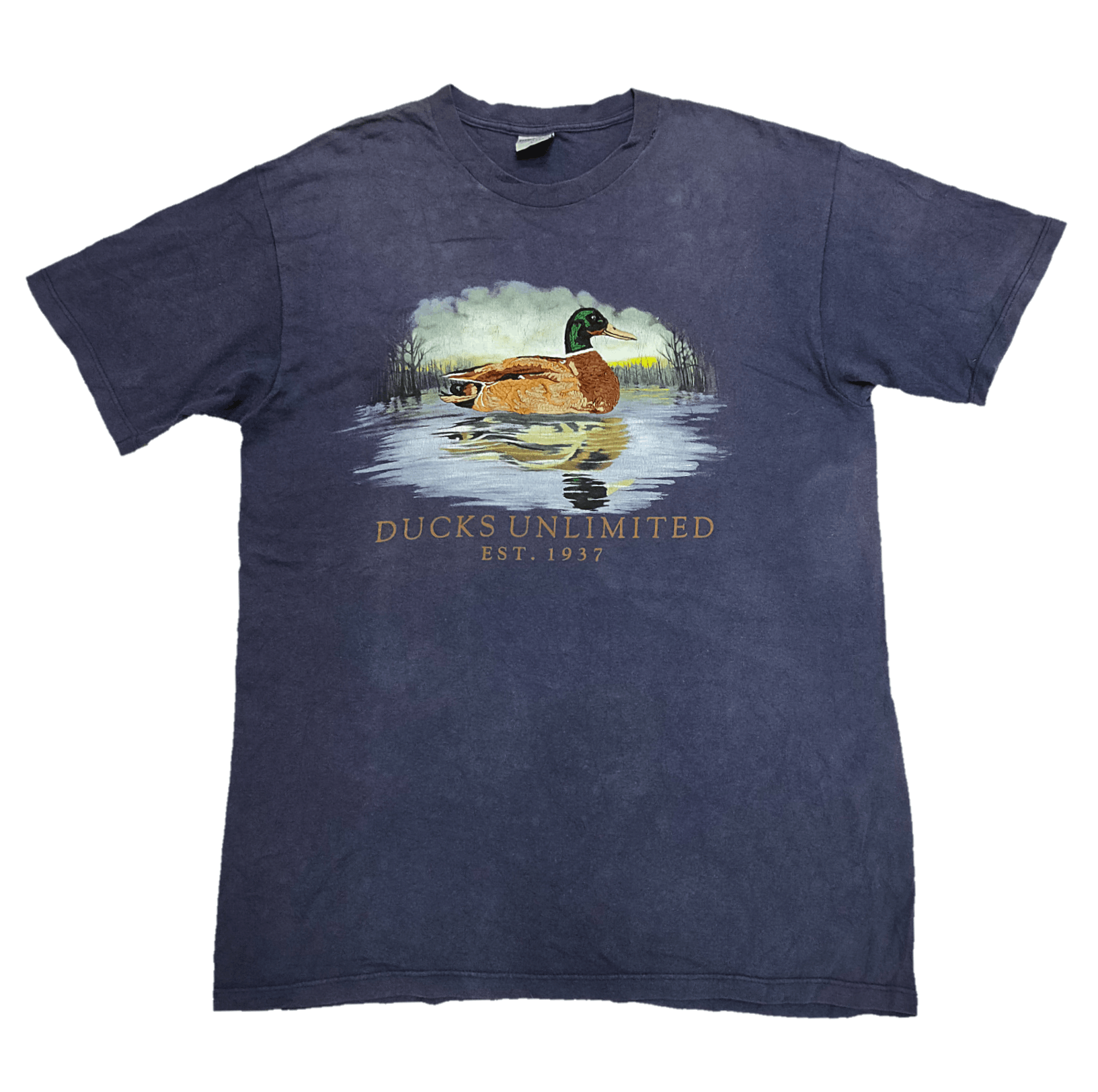 Vintage Vintage 90s Duck Unlimited Nice Embroided Design Tee Rare#20 Size US L / EU 52-54 / 3 - 1 Thumbnail