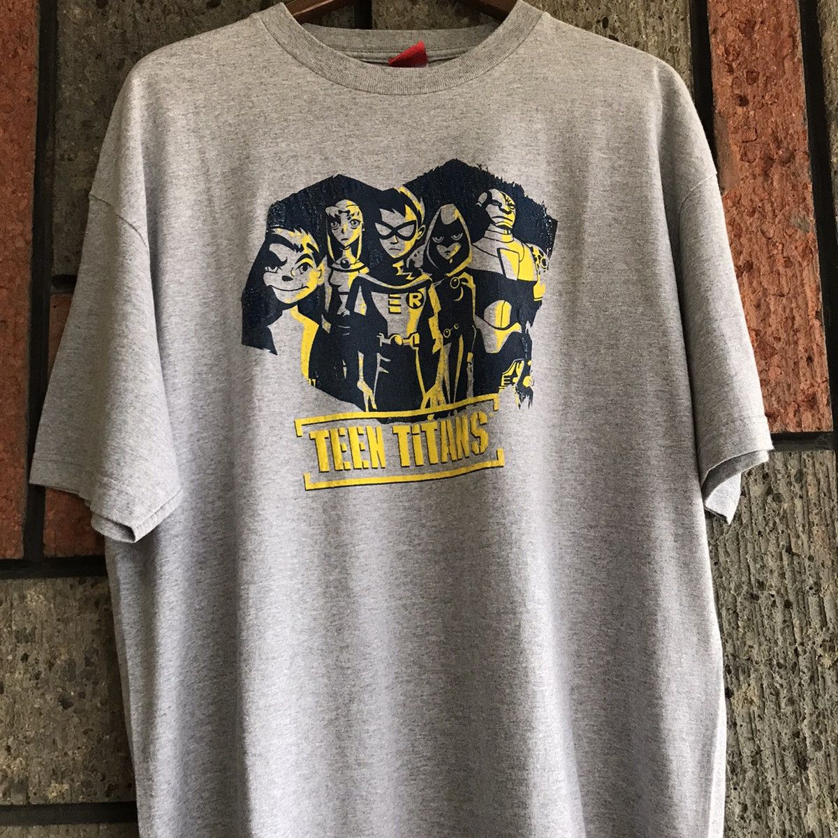 Cartoon Network × DC Comics × Vintage VTG ‘00s Teen Titans TV Show Promo Tee Shirt Robin Cyborg Size US XL / EU 56 / 4 - 4 Thumbnail