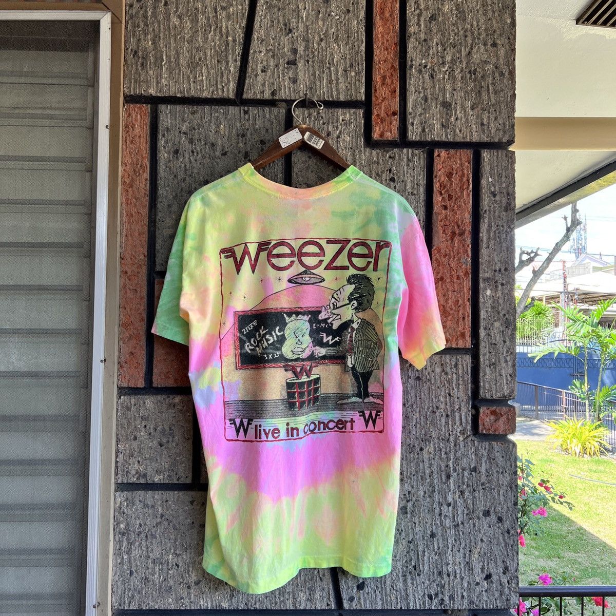 Band Tees VTG ‘90s Weezer Parking Lot Boot Pinkerton Blue Album Size US L / EU 52-54 / 3 - 3 Thumbnail