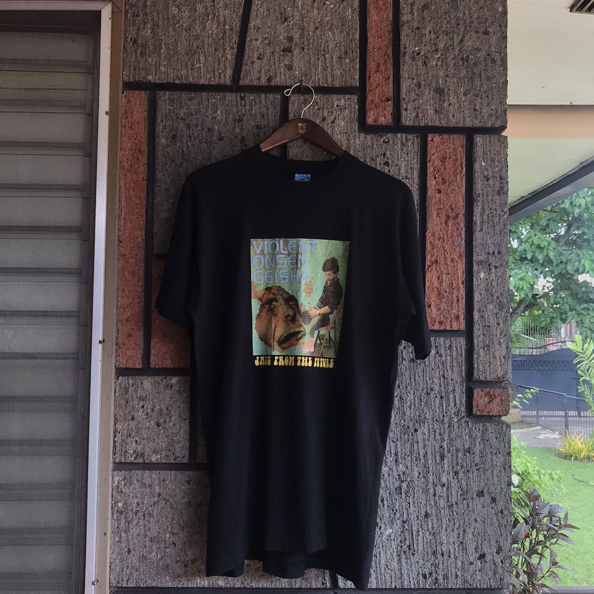 Band Tees 90s Violent Onsen Geisha Band Tee Shirt Jazz From The Future Size US L / EU 52-54 / 3 - 3 Thumbnail