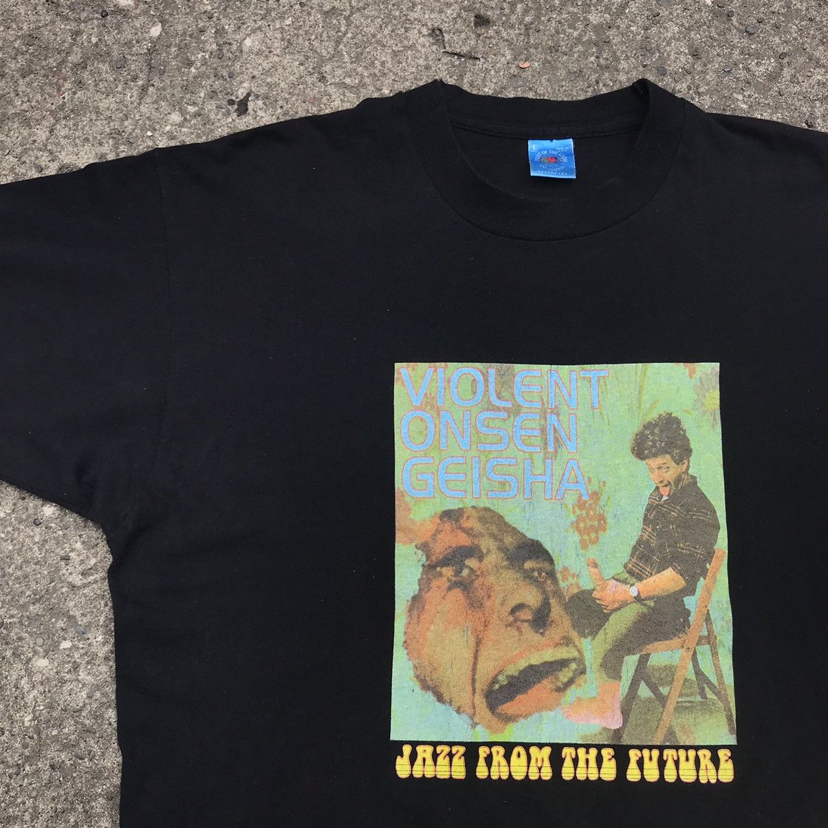 Band Tees 90s Violent Onsen Geisha Band Tee Shirt Jazz From The Future Size US L / EU 52-54 / 3 - 1 Thumbnail