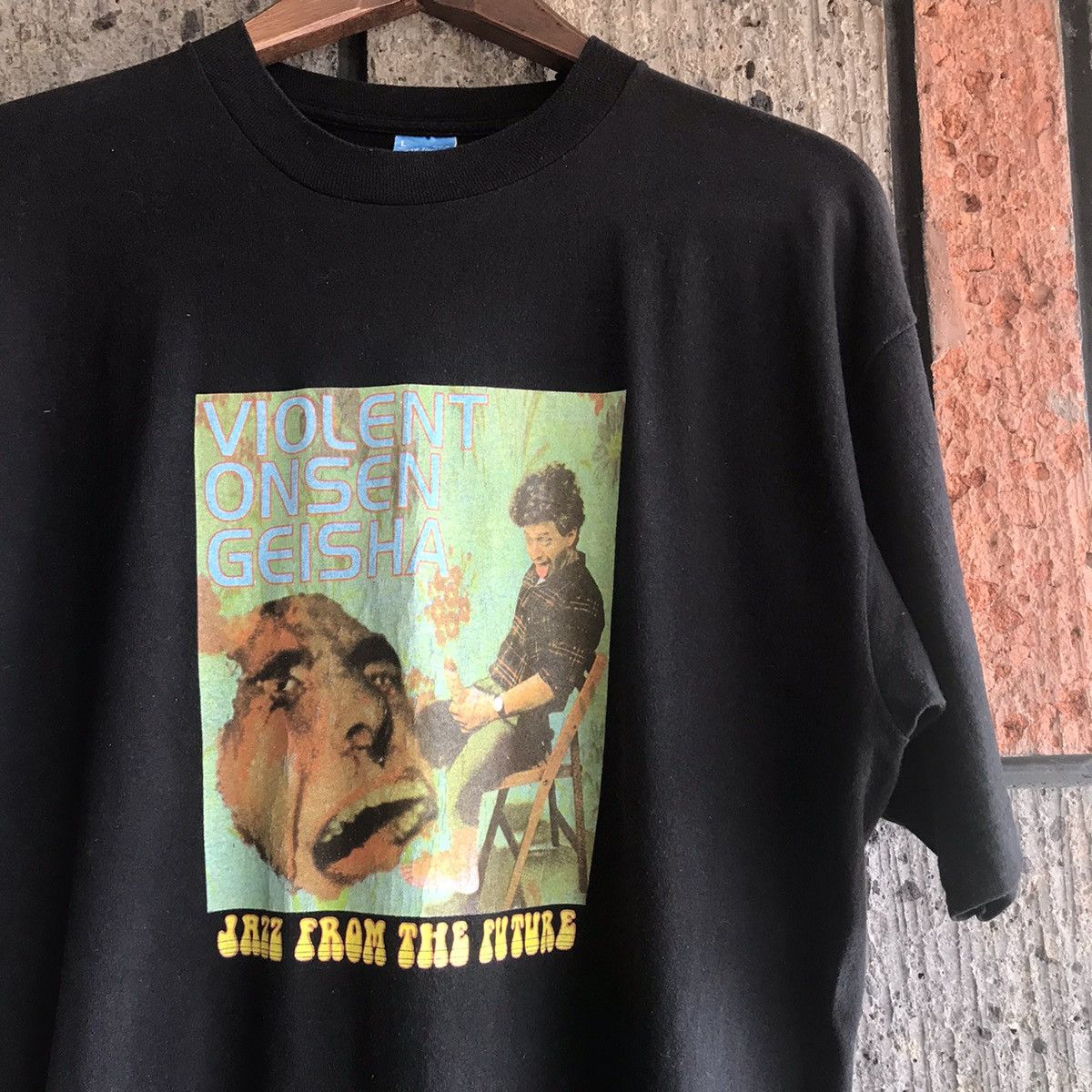Band Tees 90s Violent Onsen Geisha Band Tee Shirt Jazz From The Future Size US L / EU 52-54 / 3 - 5 Thumbnail