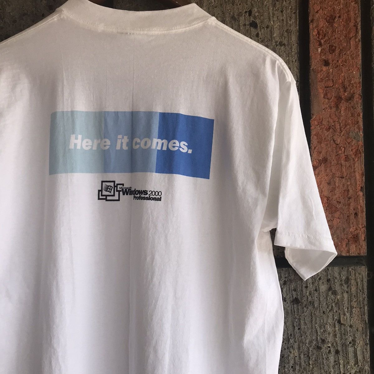 All Sport × Microsoft × Vintage VTG Microsoft Windows 2000 Professional Tech Tee Shirt Size US L / EU 52-54 / 3 - 7 Thumbnail