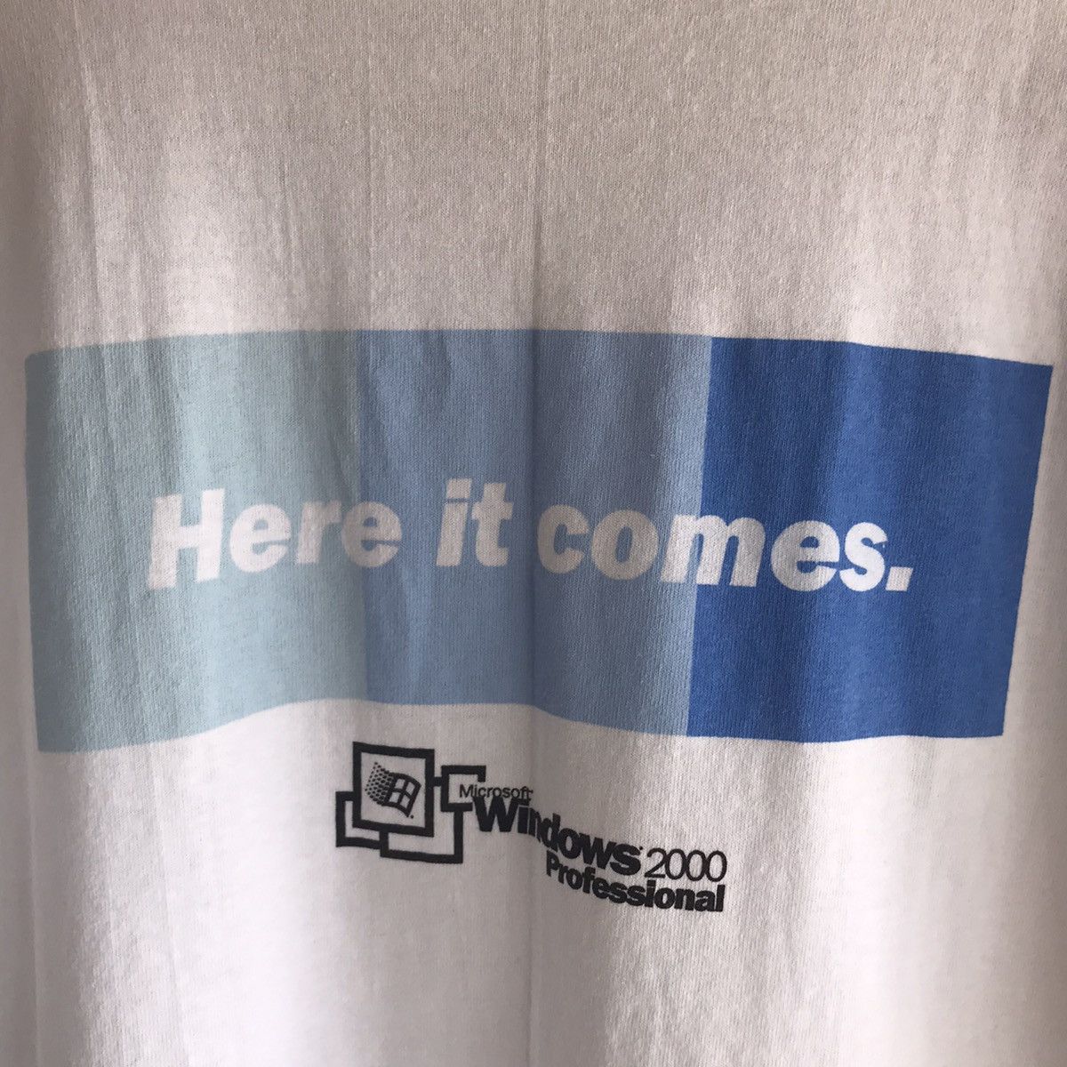 All Sport × Microsoft × Vintage VTG Microsoft Windows 2000 Professional Tech Tee Shirt Size US L / EU 52-54 / 3 - 8 Thumbnail