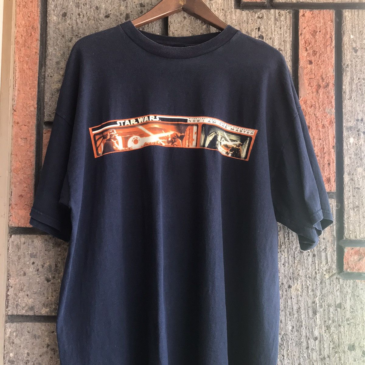 Star Wars × Vintage VTG ‘00s Star Wars Movie Promo Tee Shirt Darth Vader Obi Wan Size US XXL / EU 58 / 5 - 4 Thumbnail