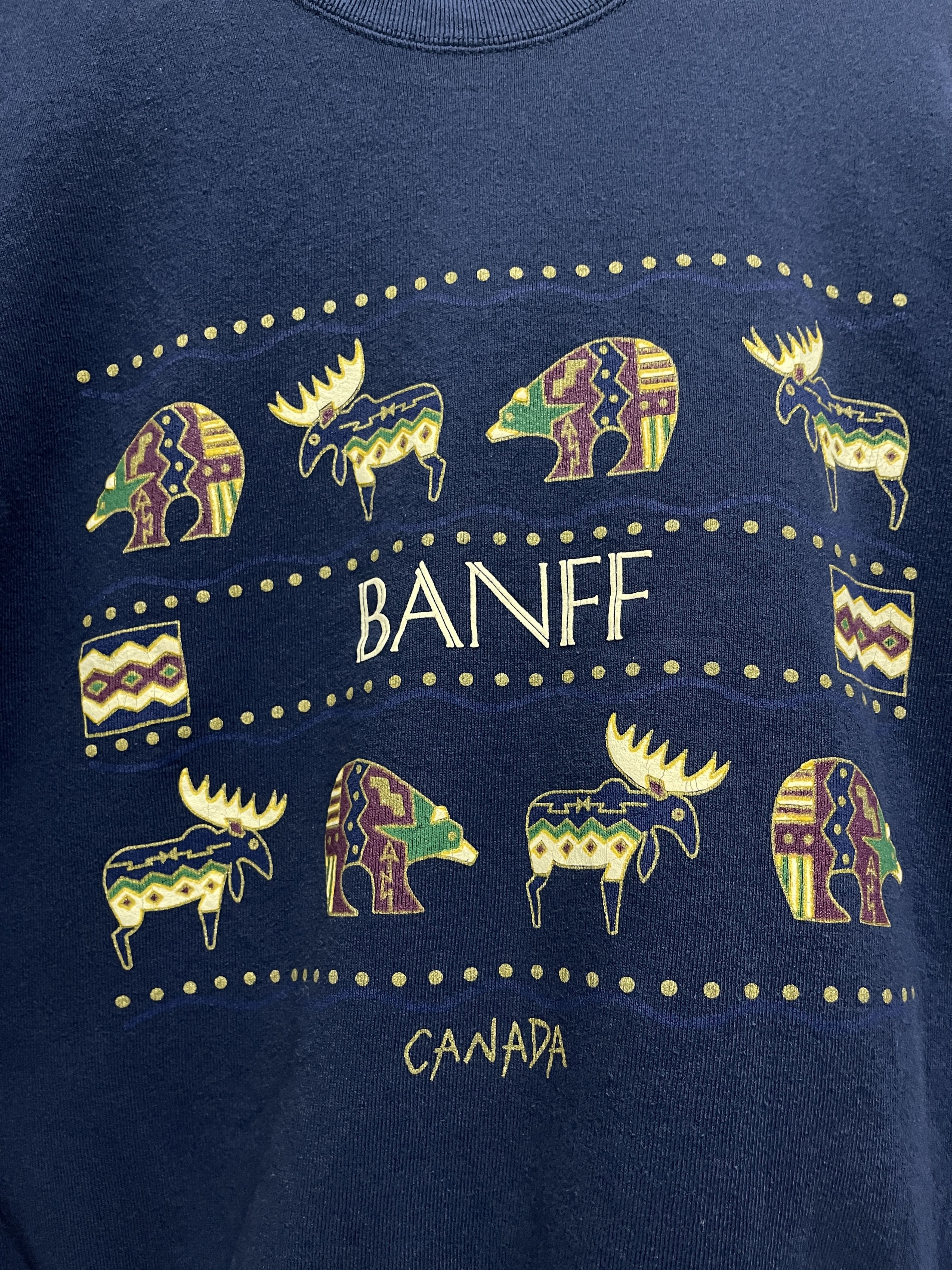 Fruit Of The Loom × Vintage Vintage 90s Banff Canada National Park Graphic Art Size US S / EU 44-46 / 1 - 4 Thumbnail