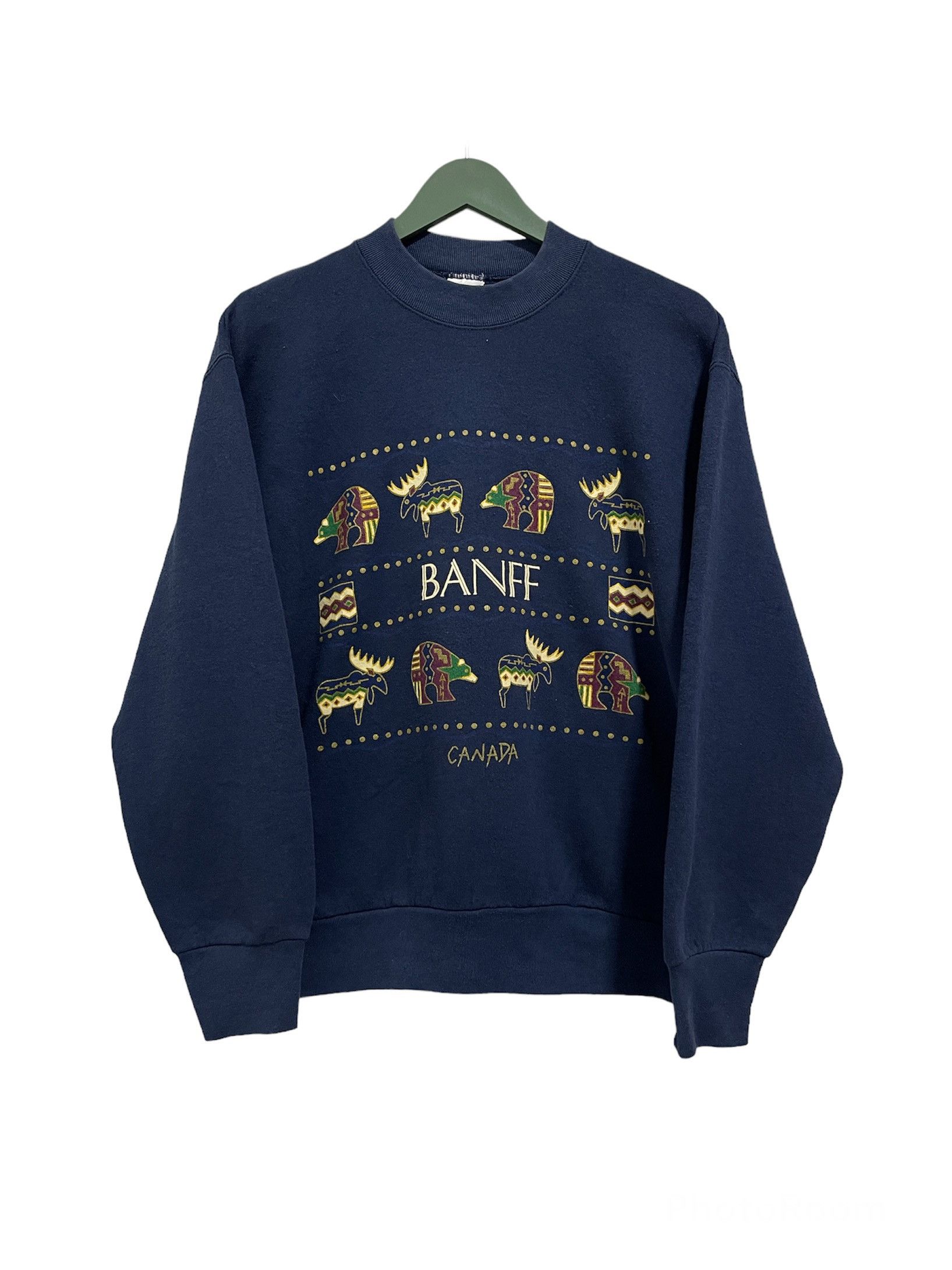 Fruit Of The Loom × Vintage Vintage 90s Banff Canada National Park Graphic Art Size US S / EU 44-46 / 1 - 1 Thumbnail